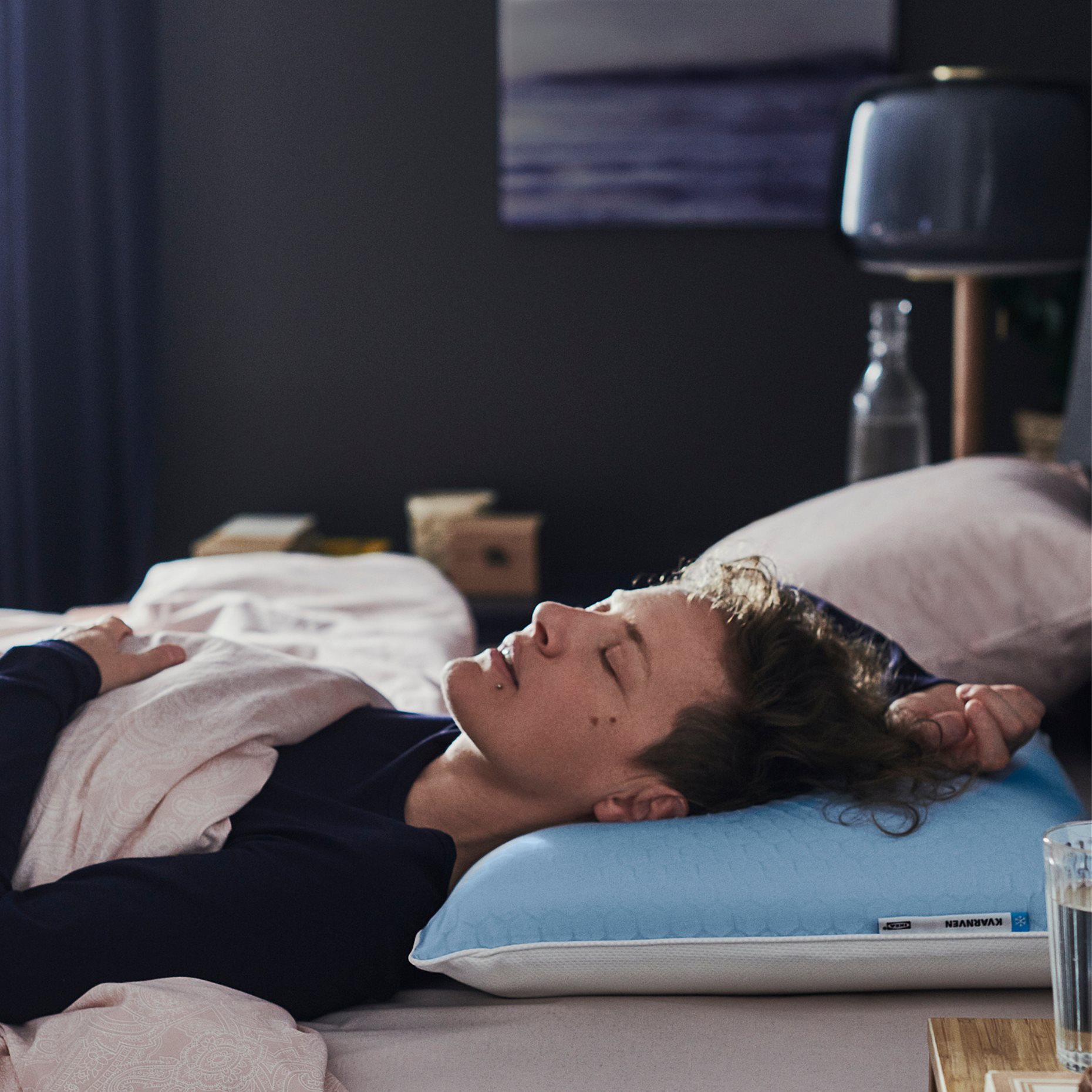 KVARNVEN, εργονομικό μαξιλάρι για ύπνο πλάι/ανάσκελα, 42x54 cm, 705.073.50