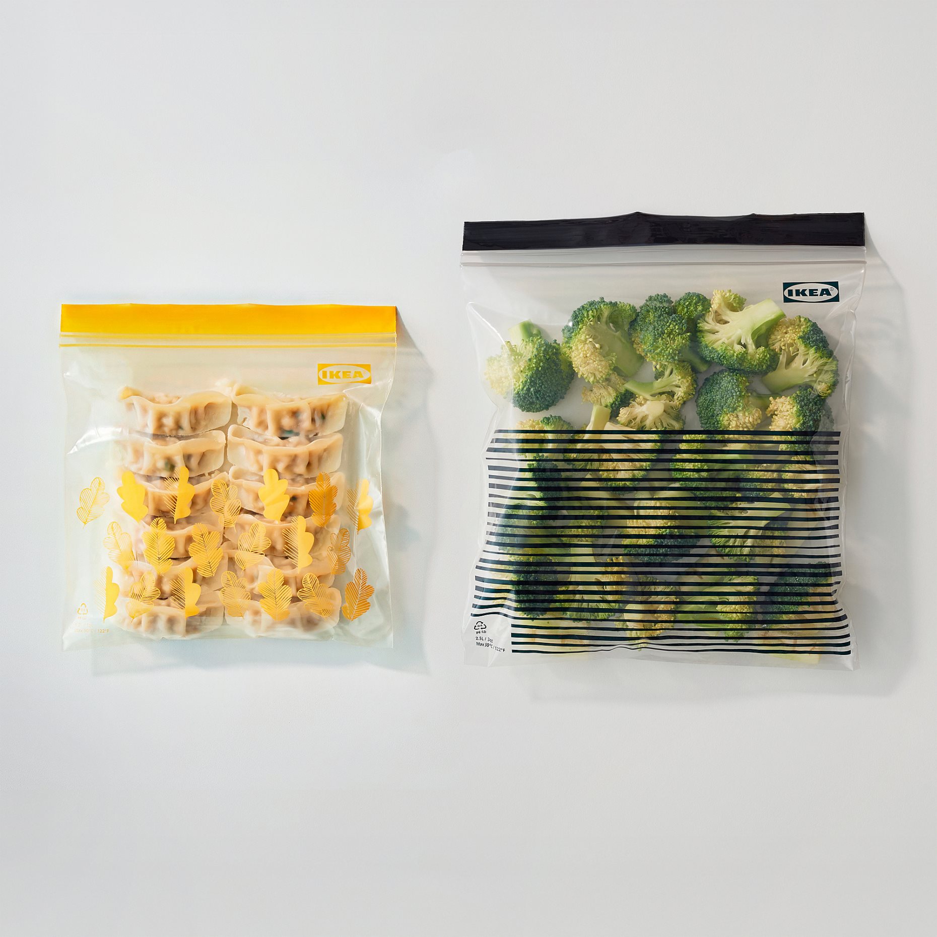 ISTAD, resealable bag patterned, 50 pack, 705.256.79