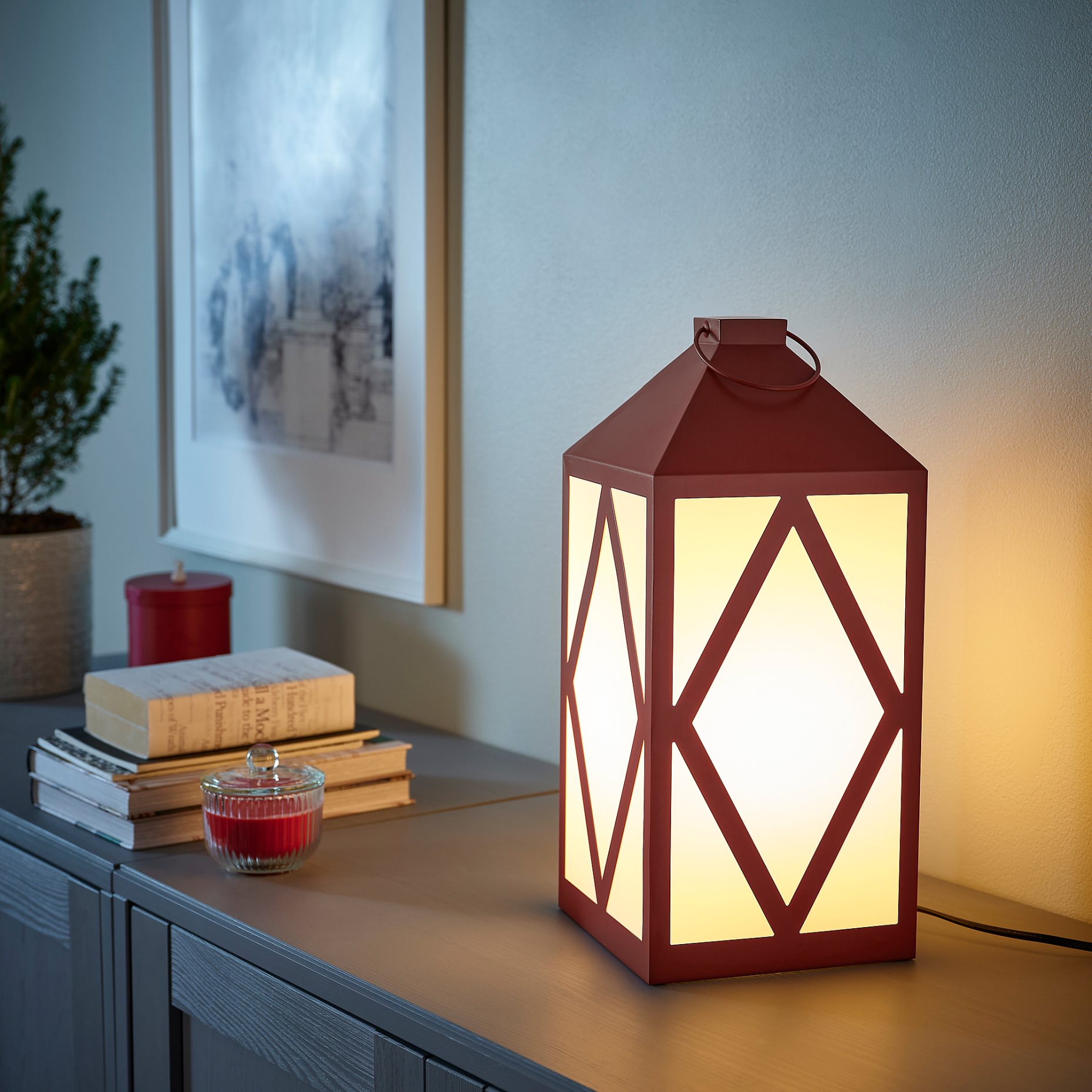 STRÅLA, table lamp/decoration/house, 39 cm, 705.324.01