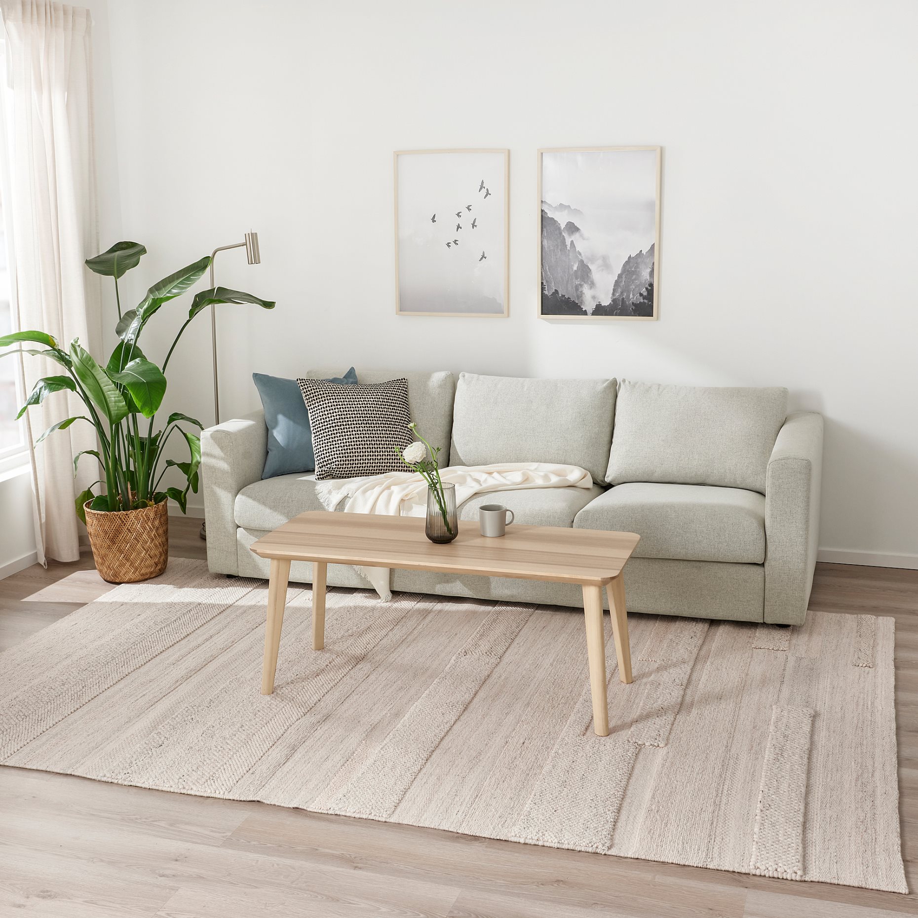 BRÖNDEN, rug low pile/handmade, 200x300 cm, 705.329.72