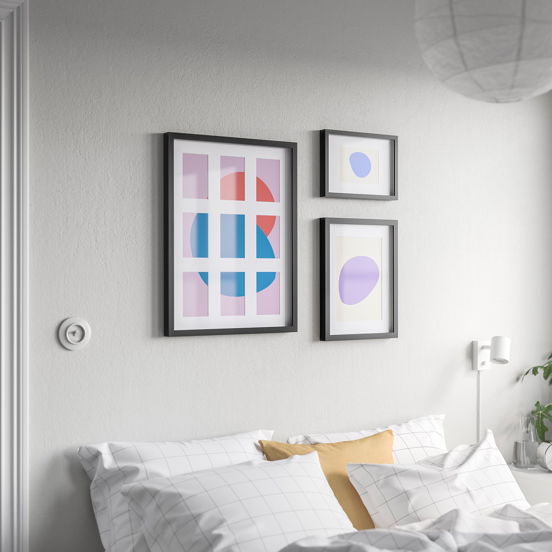 RODALM, frame for 9 pictures, 46x61 cm, 705.537.09
