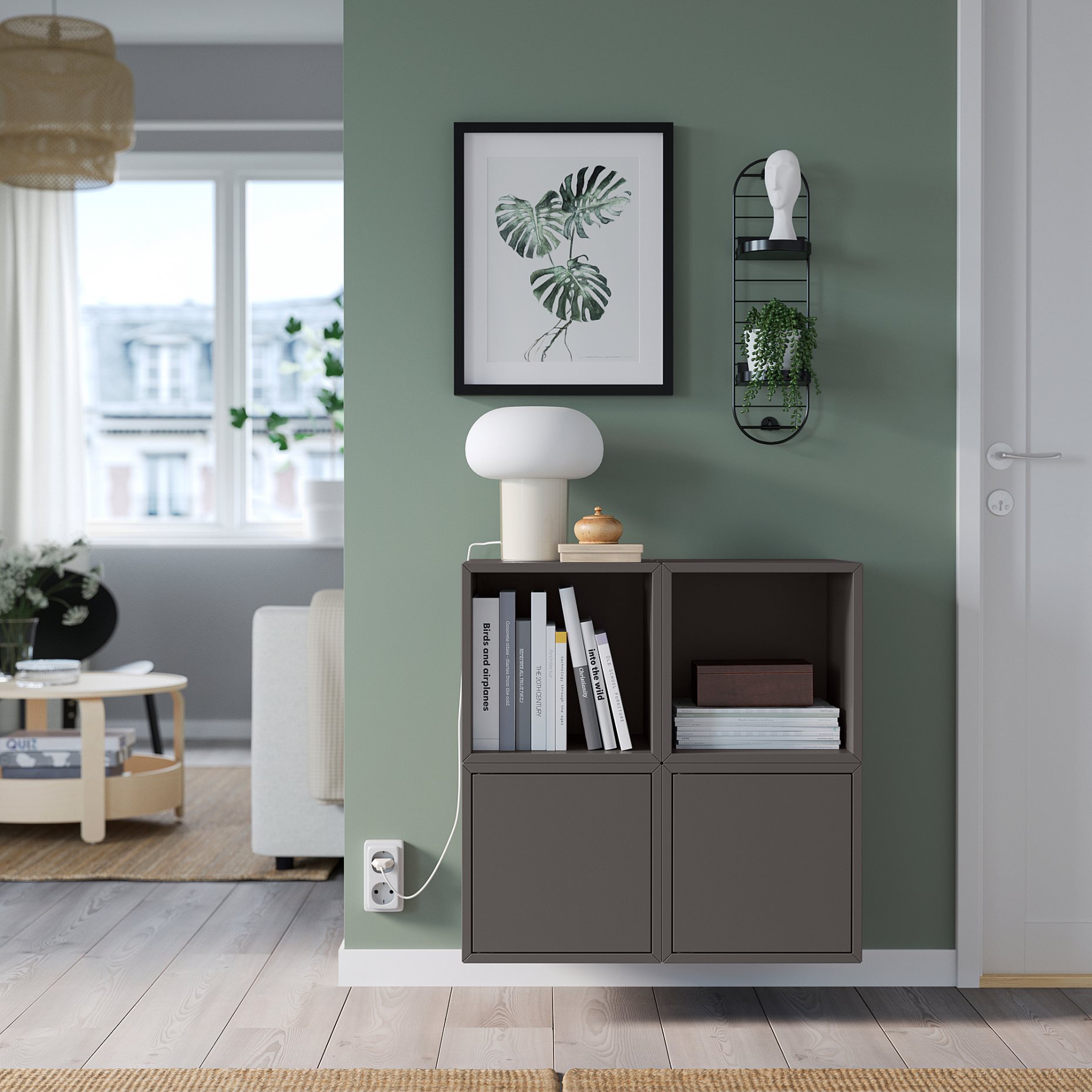 SKUGGRÖNA, wall mounted plant stand, 54 cm, 705.620.11
