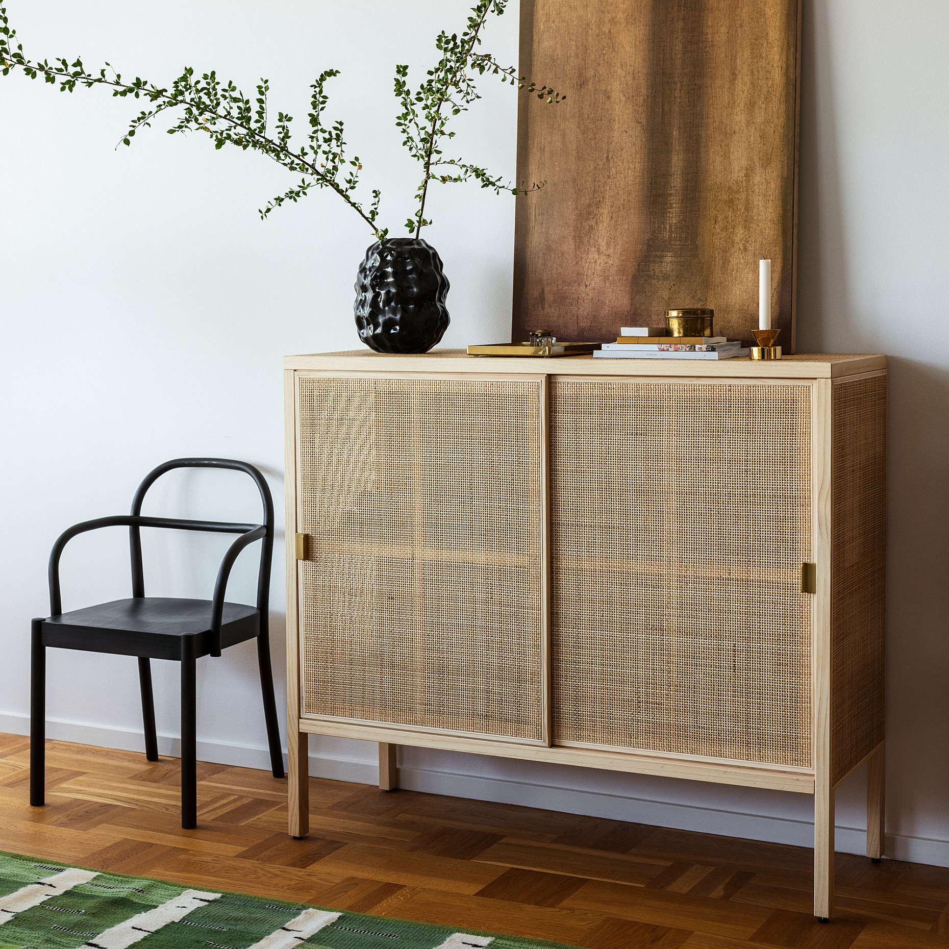 STOCKHOLM 2025, cabinet with sliding doors, 125x47x110 cm, 705.866.39
