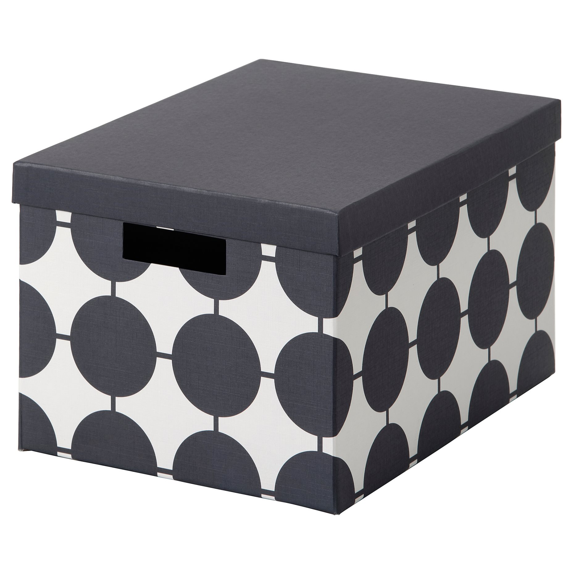 TJENA, storage box with lid, 25x35x20 cm, 706.010.55