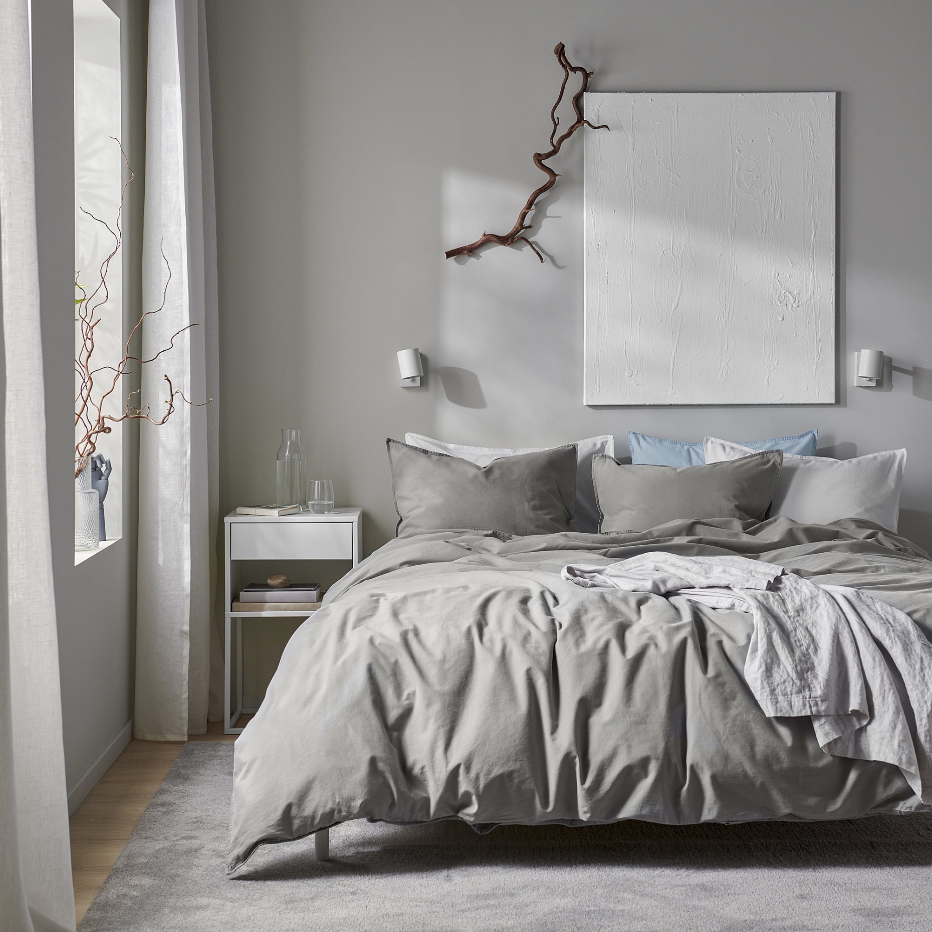 ÄNGSLILJA, duvet cover and pillowcase, 150x200/50x60 cm, 706.088.82