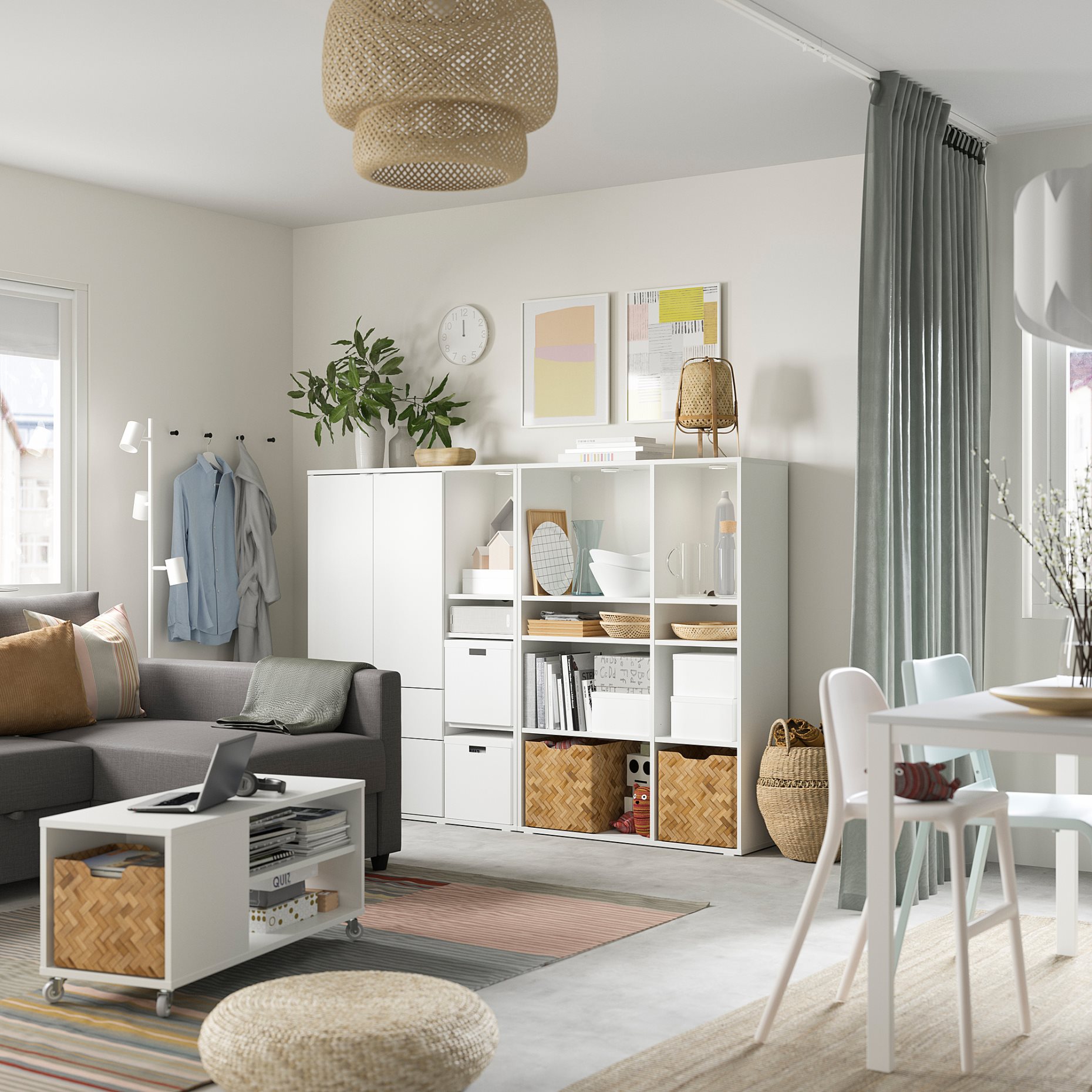 VIHALS, σύνθεση αποθήκευσης, 200x37x140 cm, 794.406.14