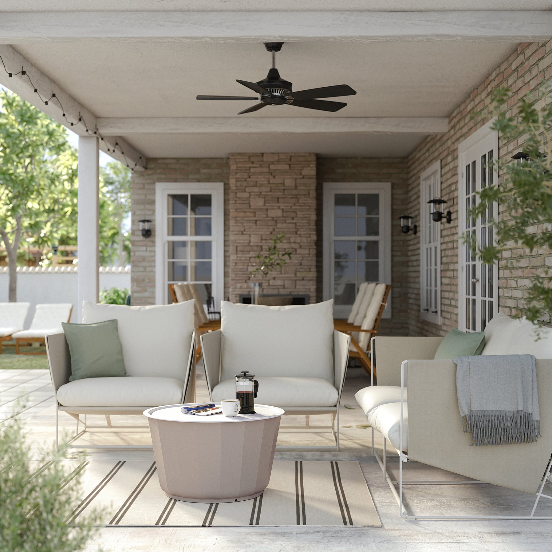 HAVSTEN/LAGASKAR, 2-seat conversation set, outdoor, 794.950.79