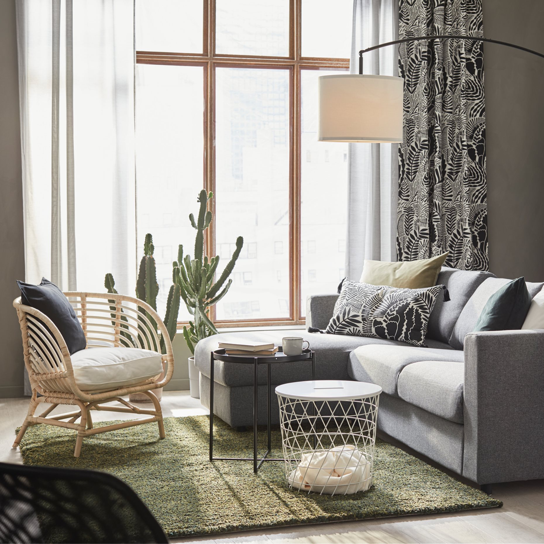 VIMLE, 3-seat sofa-bed with chaise longue, 795.452.82
