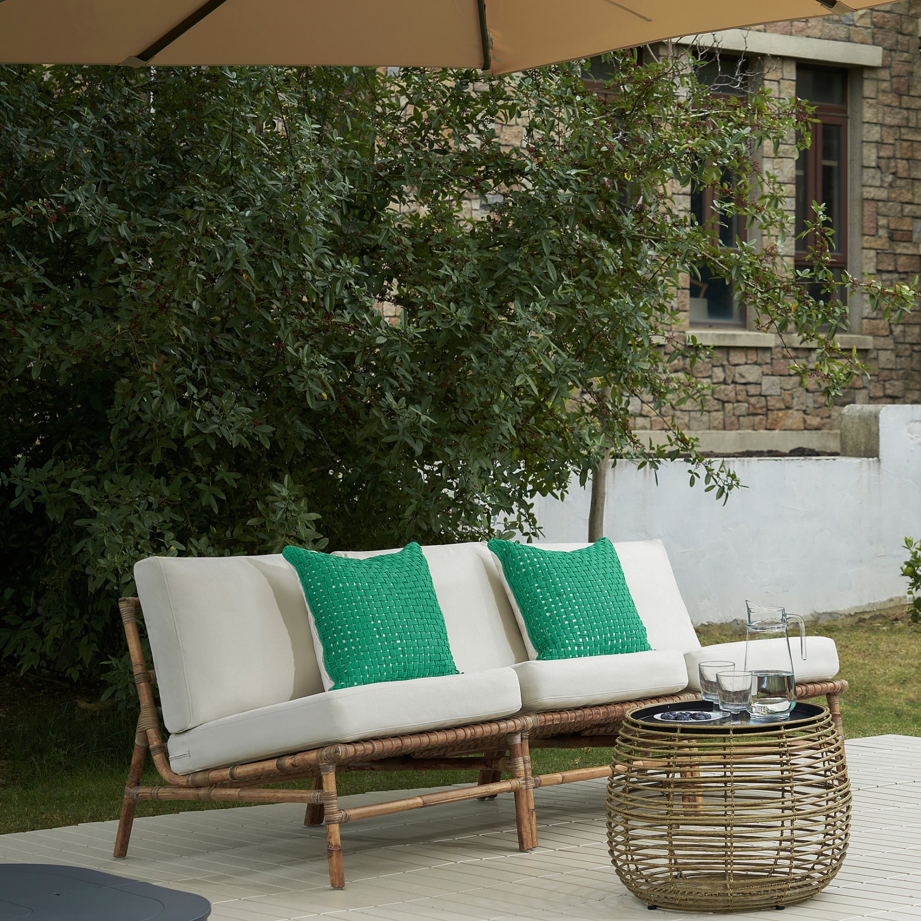 TVARO, 3-seat modular sofa, outdoor, 795.857.15