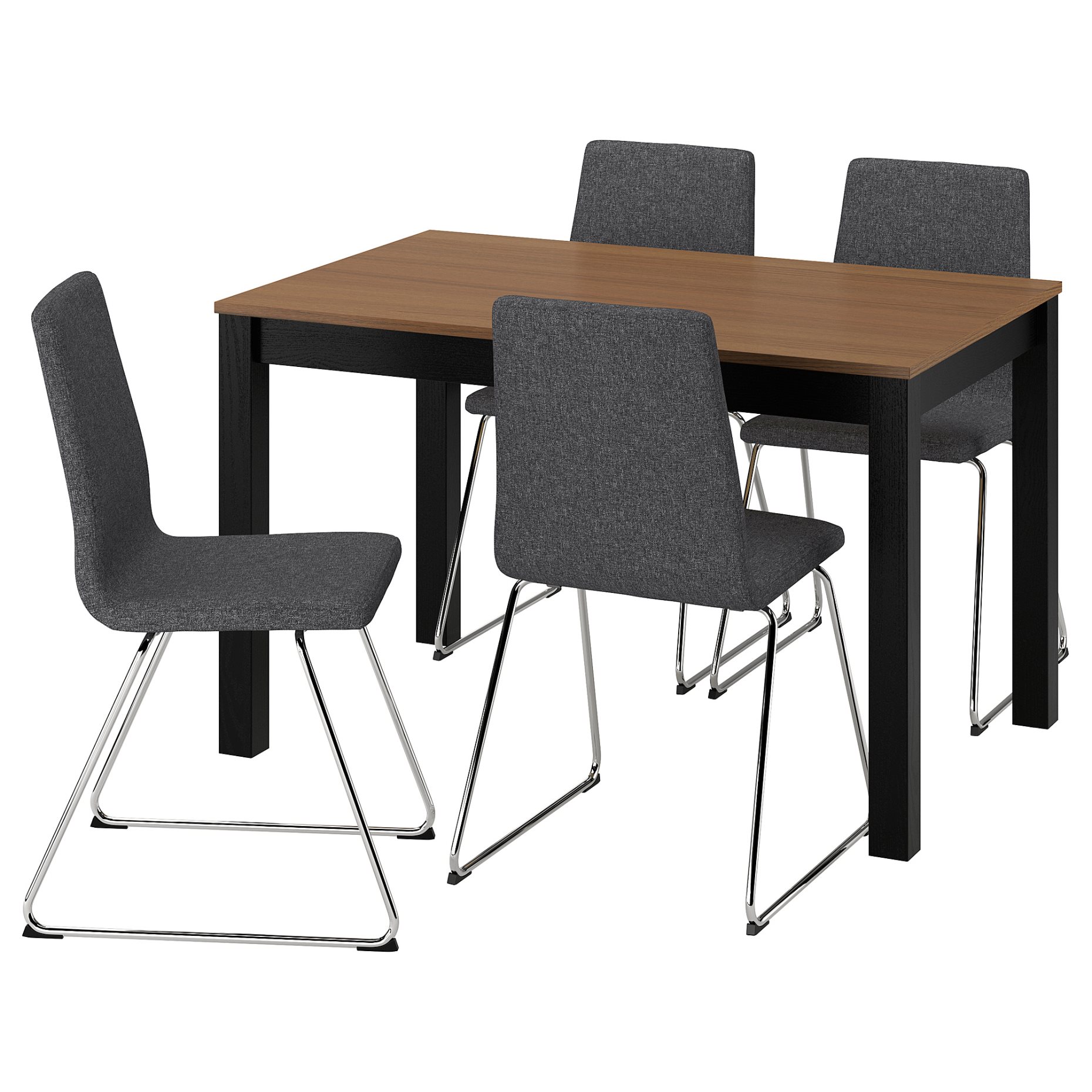 ÅLHULT/LILLÅNÄS, table and 4 chairs, 120x80 cm, 796.100.79