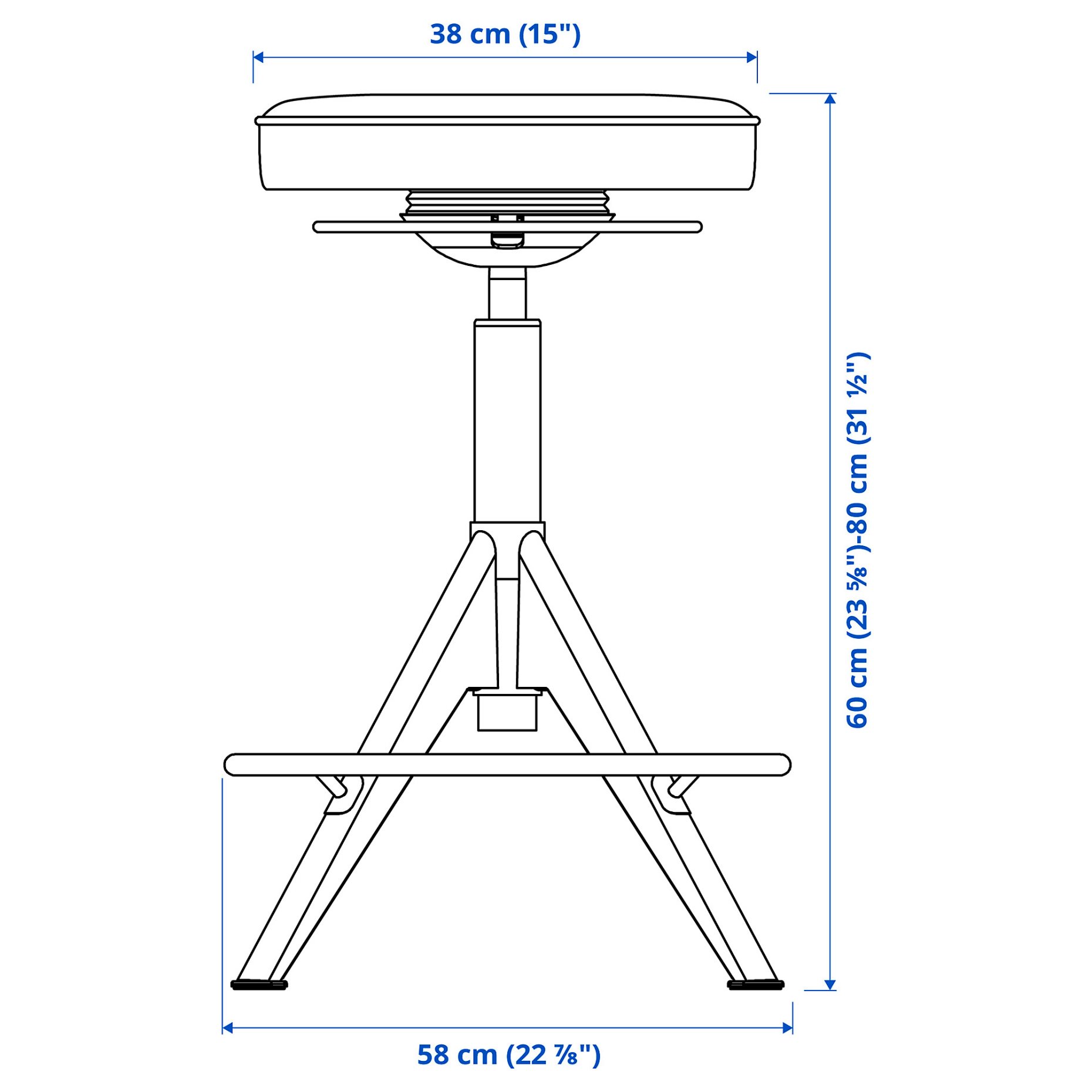 TROLLBERGET, active sit/stand support, 803.793.47