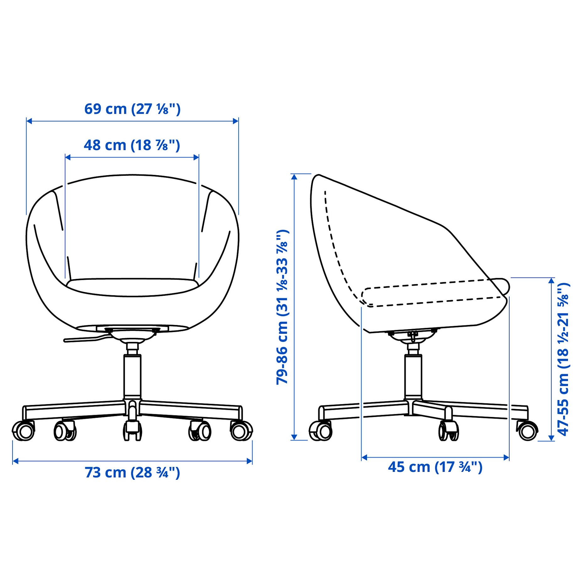 SKRUVSTA, swivel chair, 804.029.94