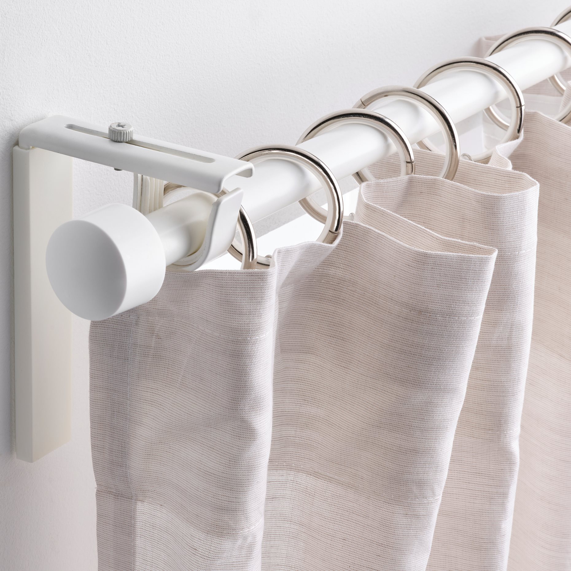 SYRLIG, curtain ring with clip and hook 10 pack, 38 mm, 804.897.89
