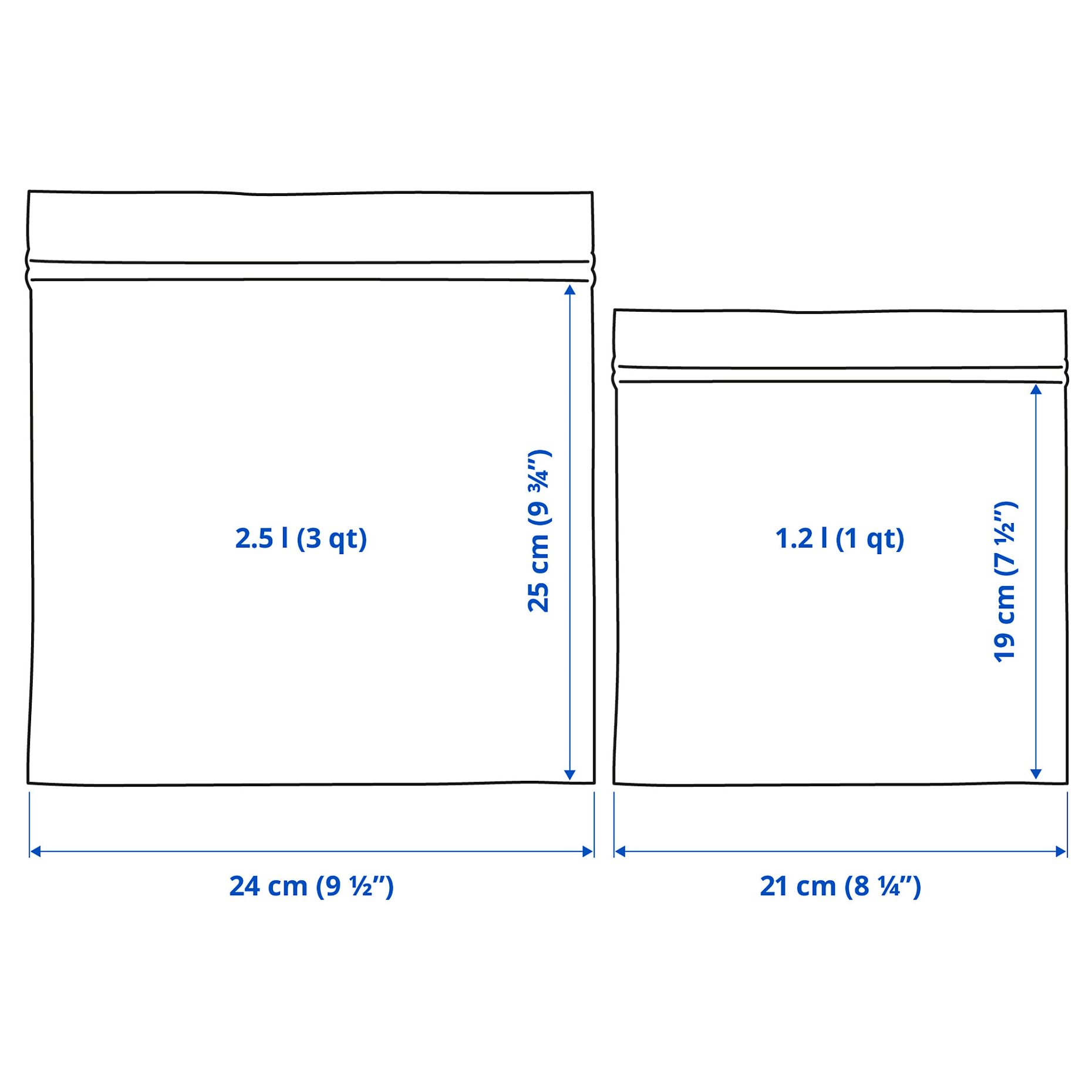 ISTAD, resealable bag/patterned, 50 pack, 805.256.74