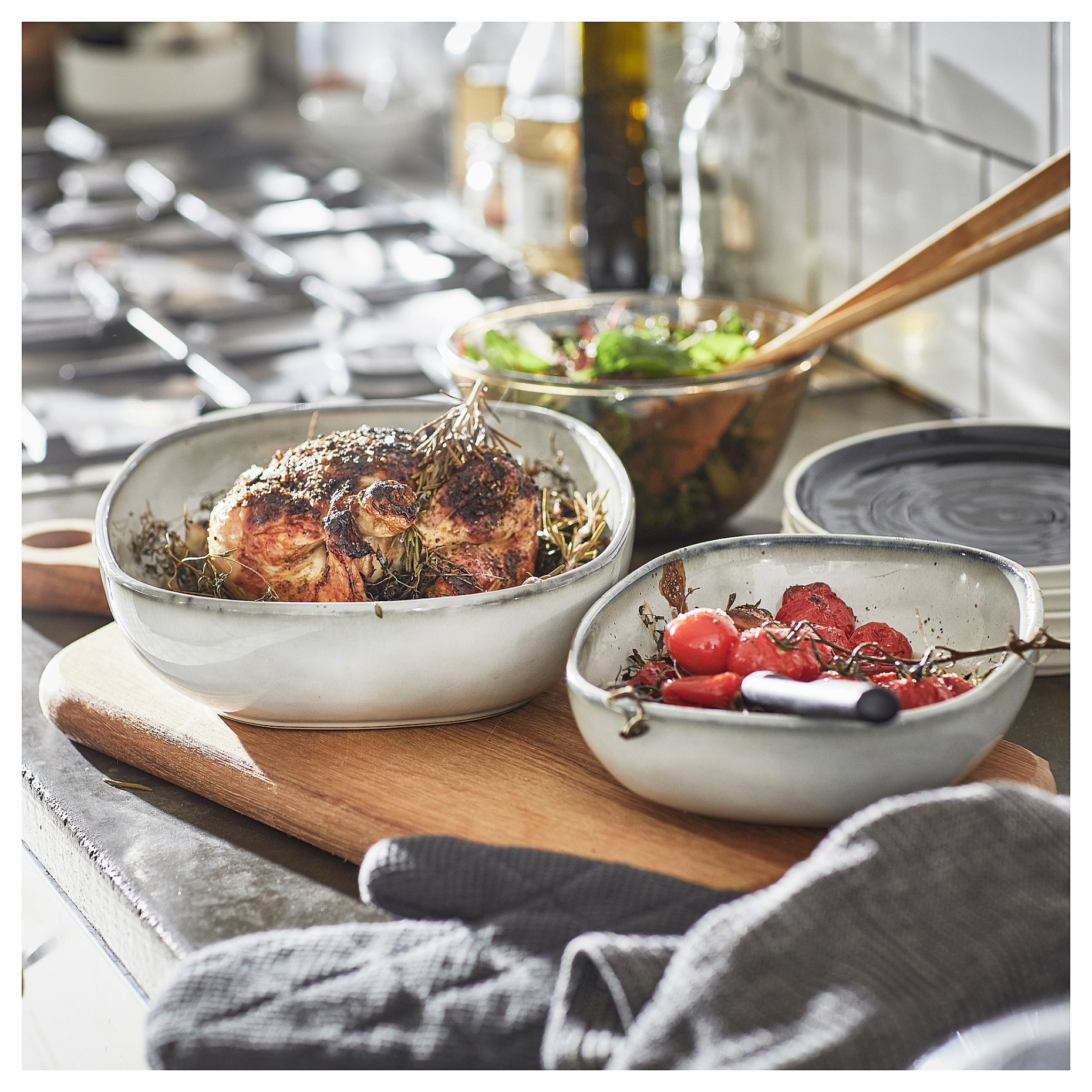 GLADELIG, oven dish, set of 2, 805.310.81