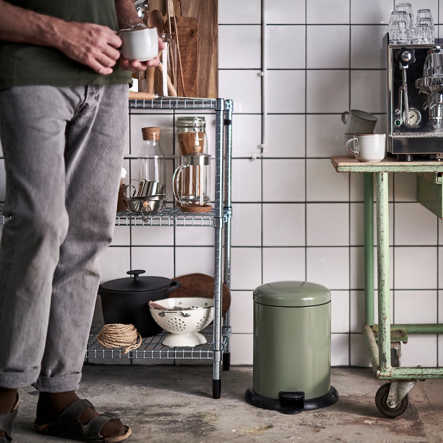 GÅNGSKYFFEL, pedal bin, 9 l, 805.953.89
