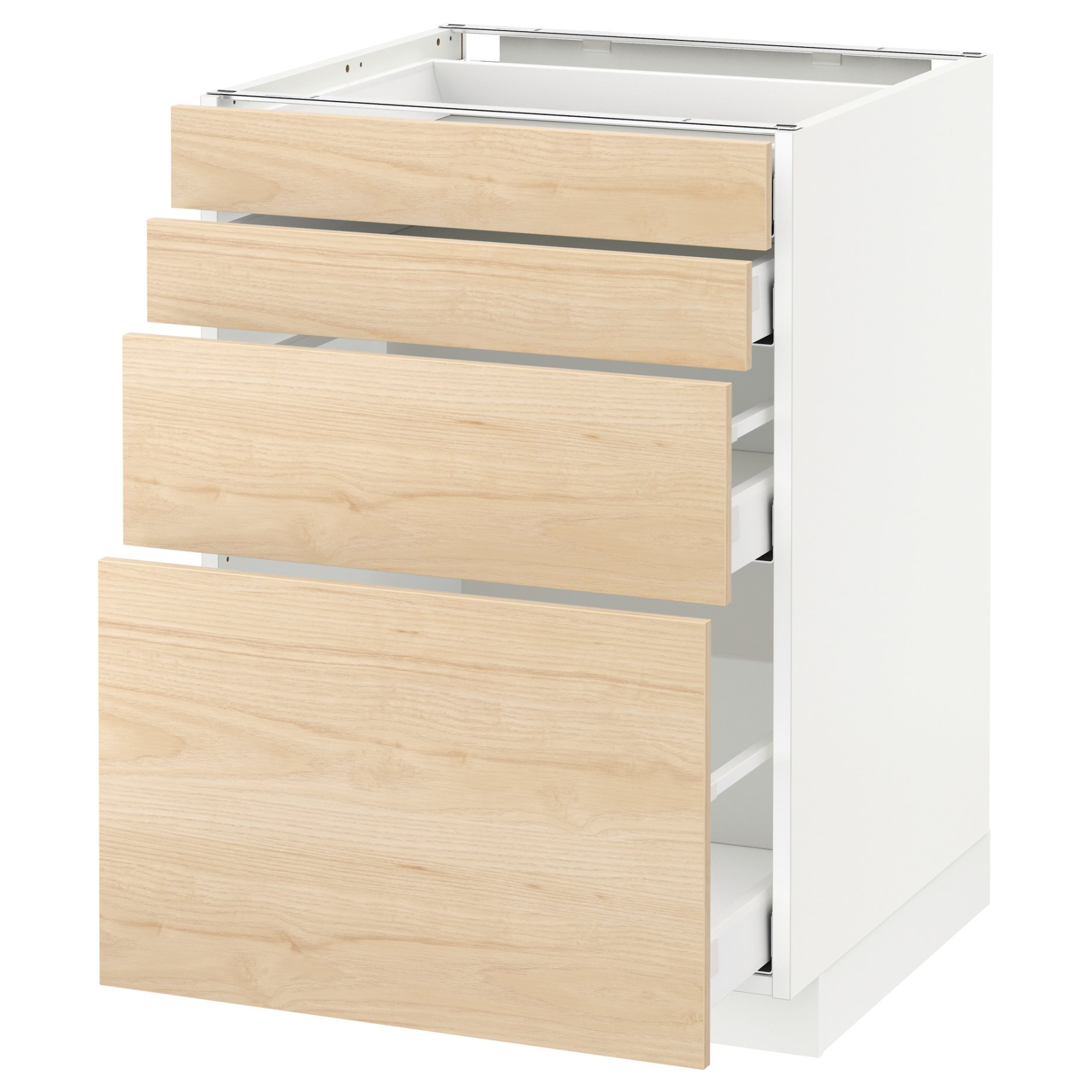 METOD/MAXIMERA, base cabinet 4 fronts/4 drawers, 892.162.09