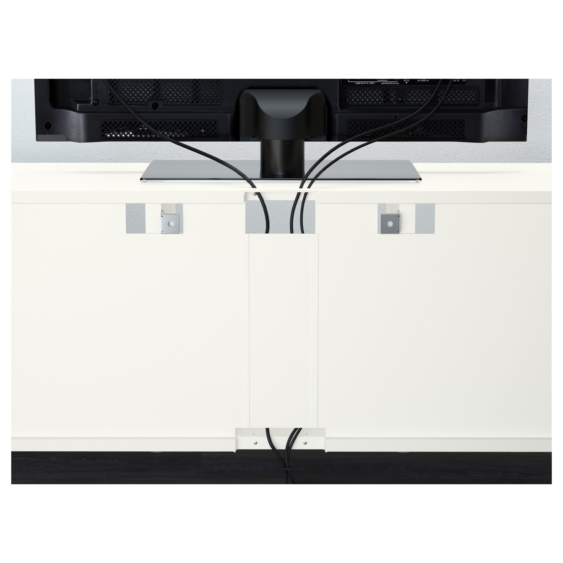 BESTÅ, TV storage combination/glass doors/drawers push open, 300x42x231 cm, 894.112.39