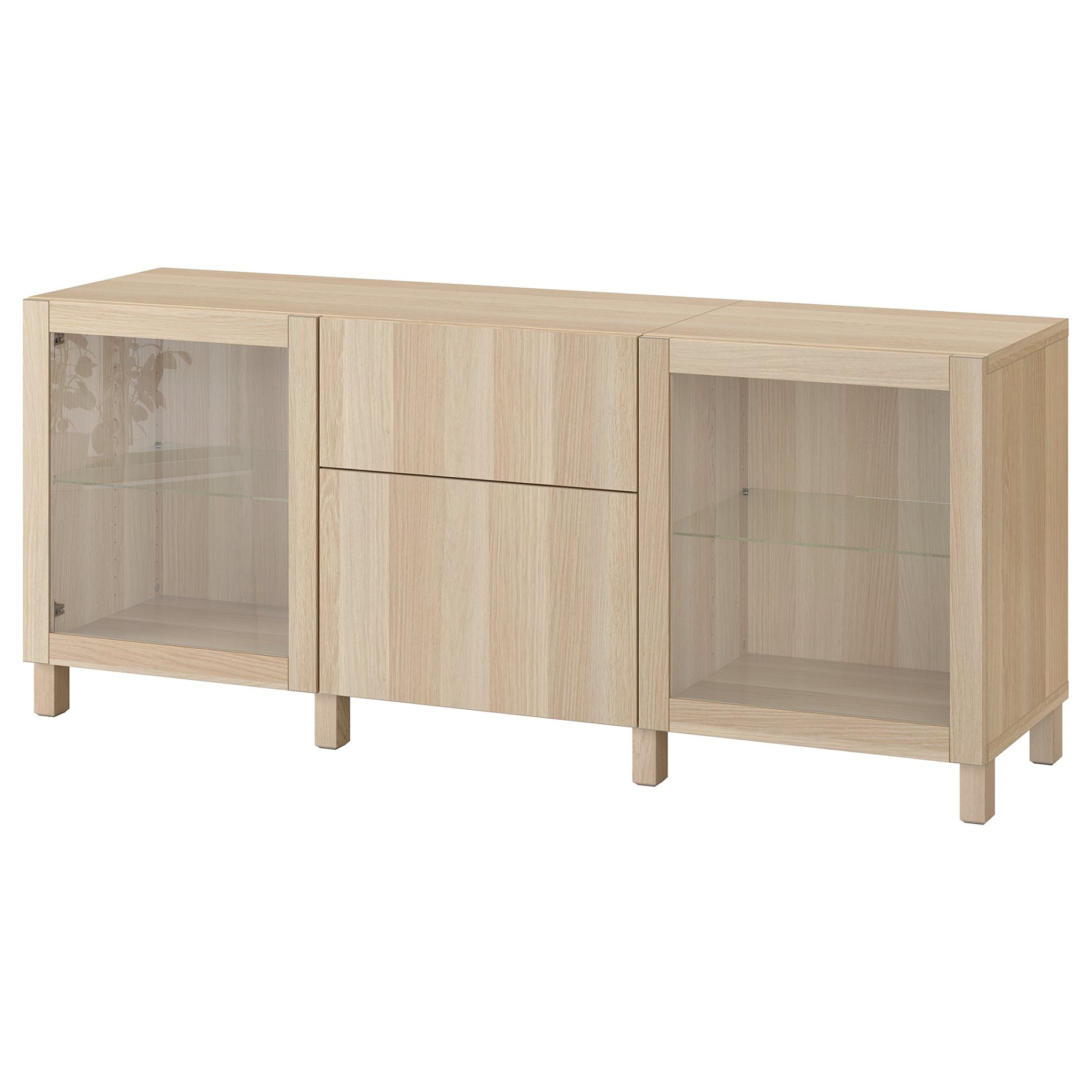 BESTÅ, storage combination with drawers push open, 180x42x74 cm, 894.126.77