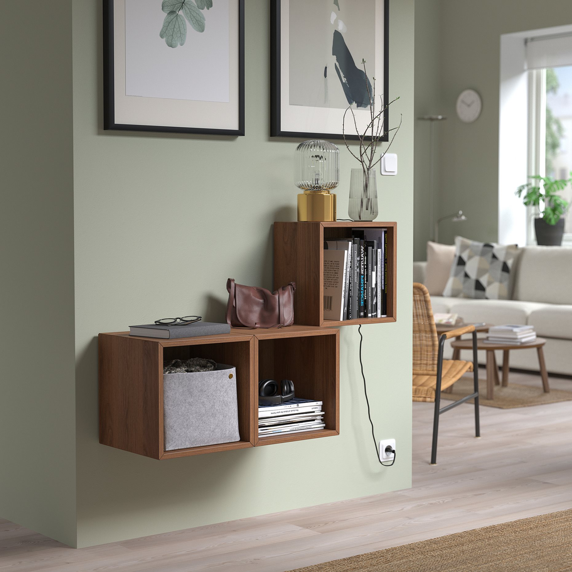 EKET, wall-mounted cabinet combination, 105x35x70 cm, 894.902.79