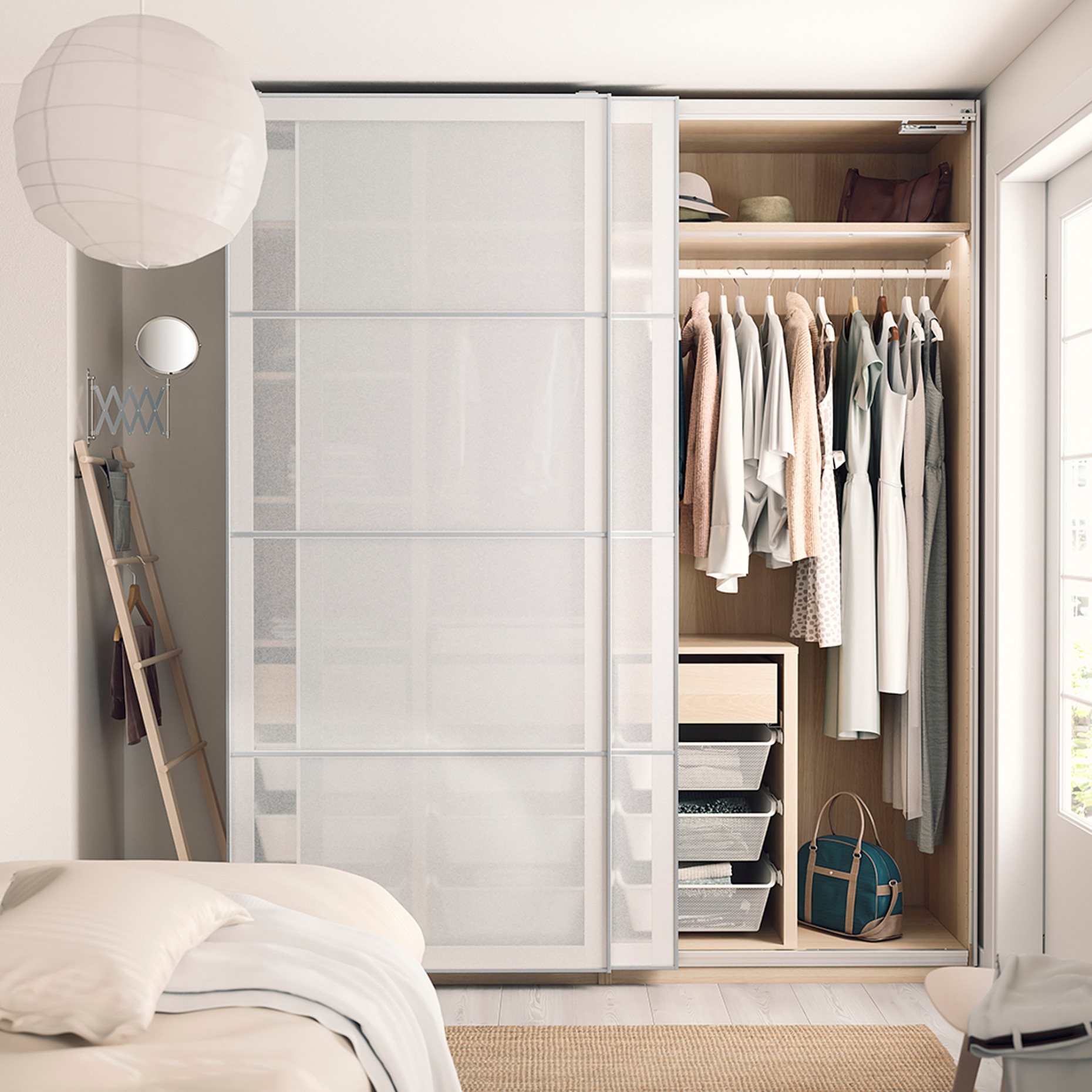 PAX, 3 wardrobe frames, 200x58x236 cm, 894.947.72