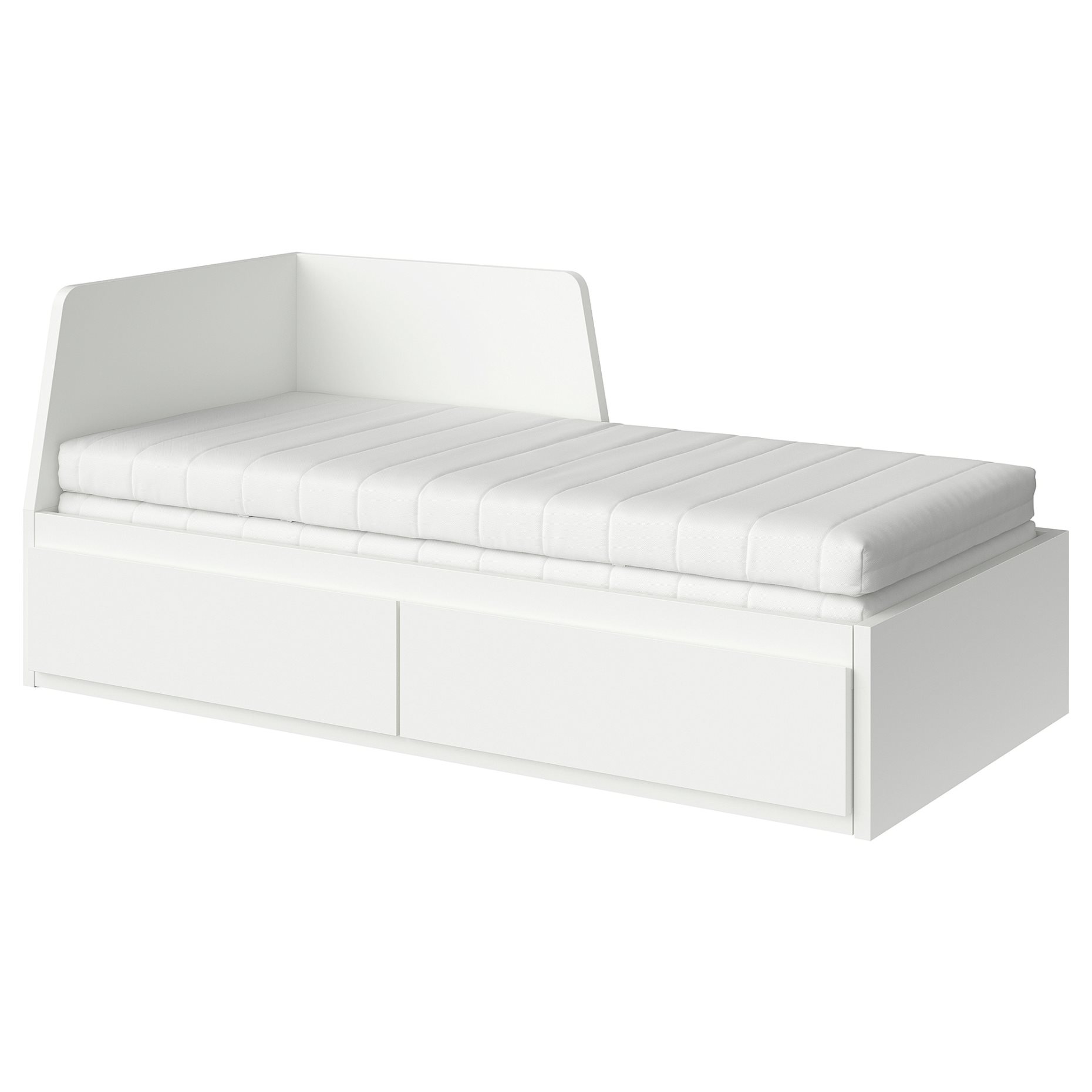 FLEKKE, κρεβάτι επισκέπτη day bed 2 συρτάρια/2 στρώματα, 80x200 cm, 895.214.50