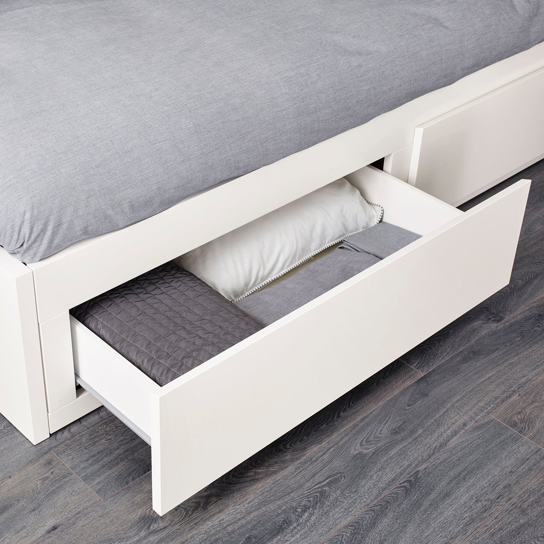 FLEKKE, κρεβάτι επισκέπτη day bed 2 συρτάρια/2 στρώματα, 80x200 cm, 895.214.50