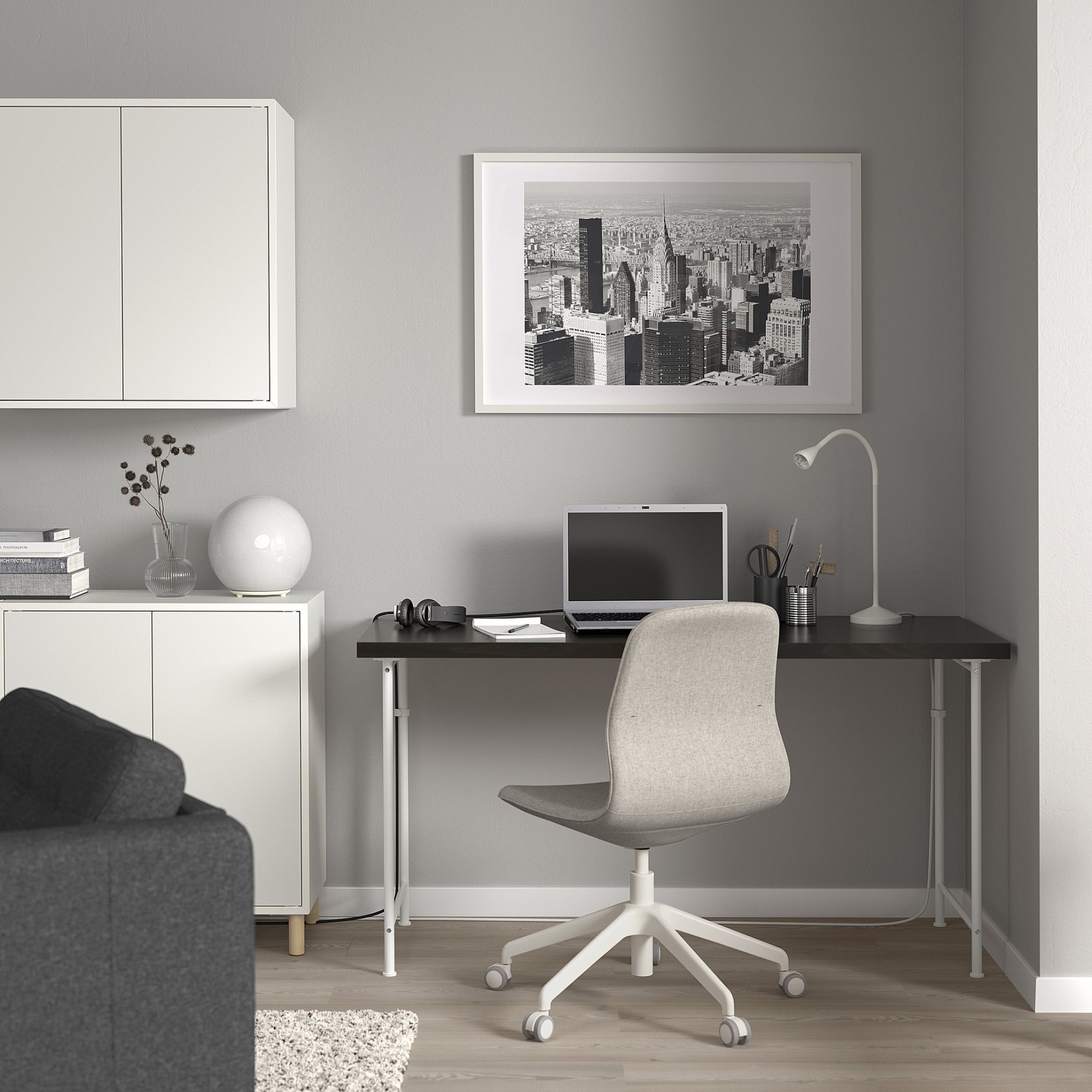 LAGKAPTEN/SPAND, desk, 140x60 cm, 895.637.13