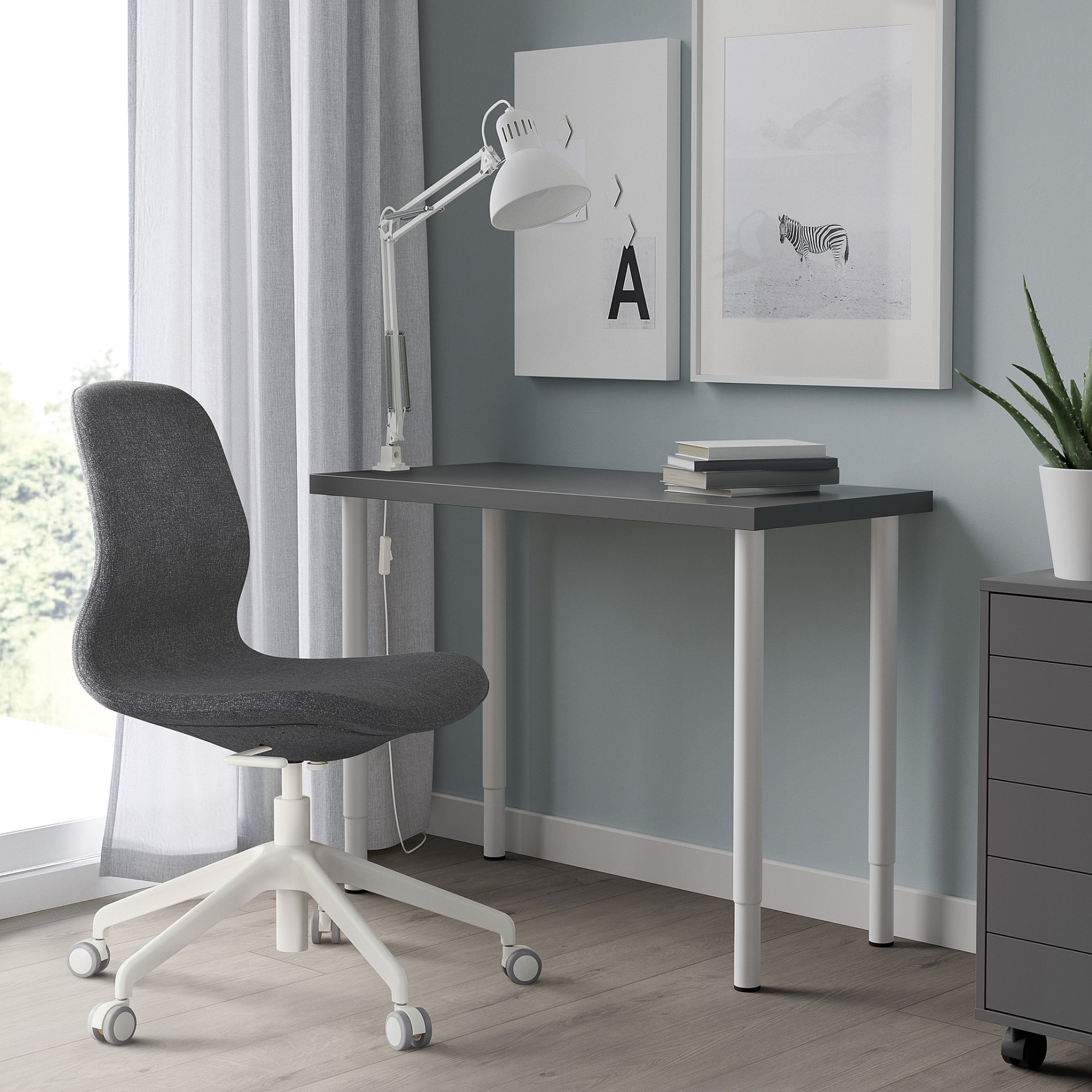 LINNMON/OLOV, desk, 100x45 cm, 895.902.07