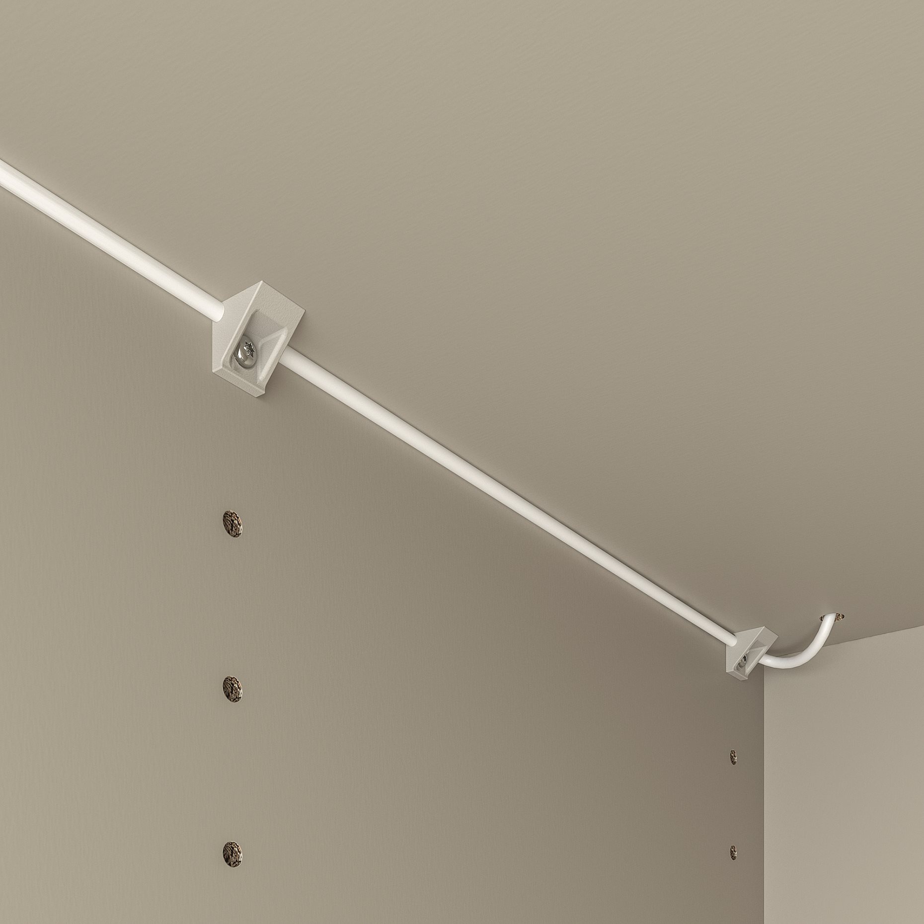 ÖVERSIDAN, wardrobe strip with built-in LED light source and sensor dimmable, 71 cm, 904.749.09