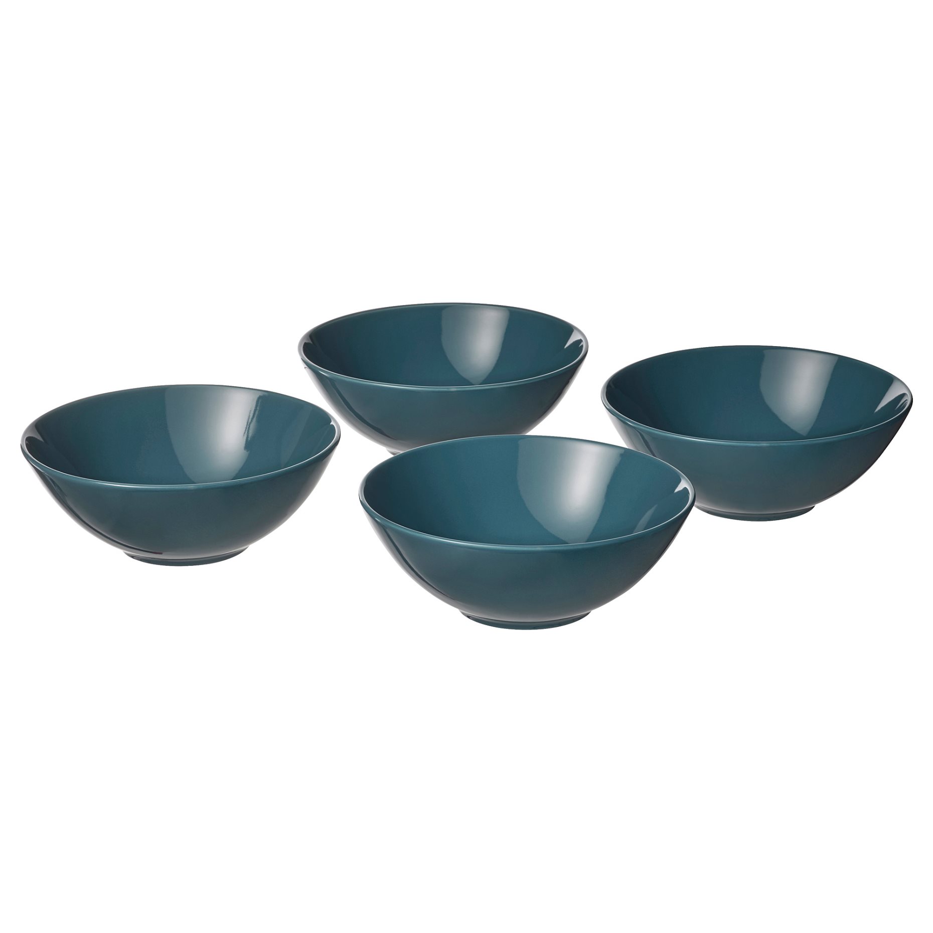 FÄRGKLAR, bowl/glossy, 4 pack, 16 cm, 904.771.92