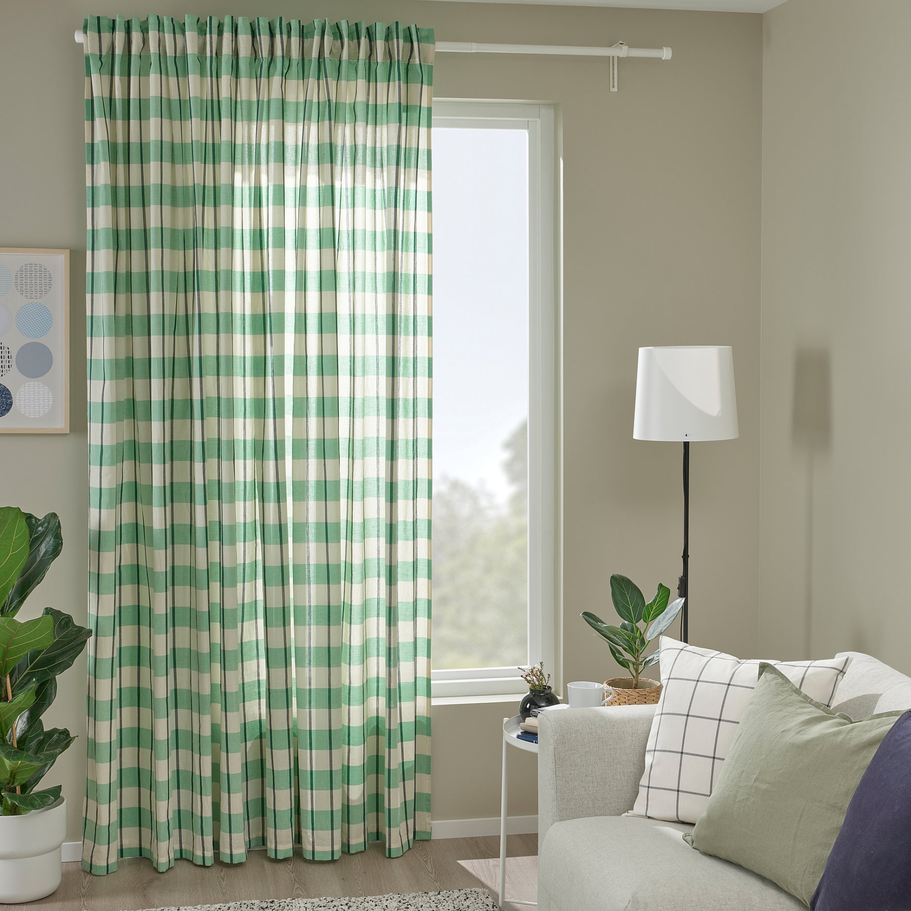GLANSHAGTORN, curtain 1 piece, 300x300 cm, 905.561.08