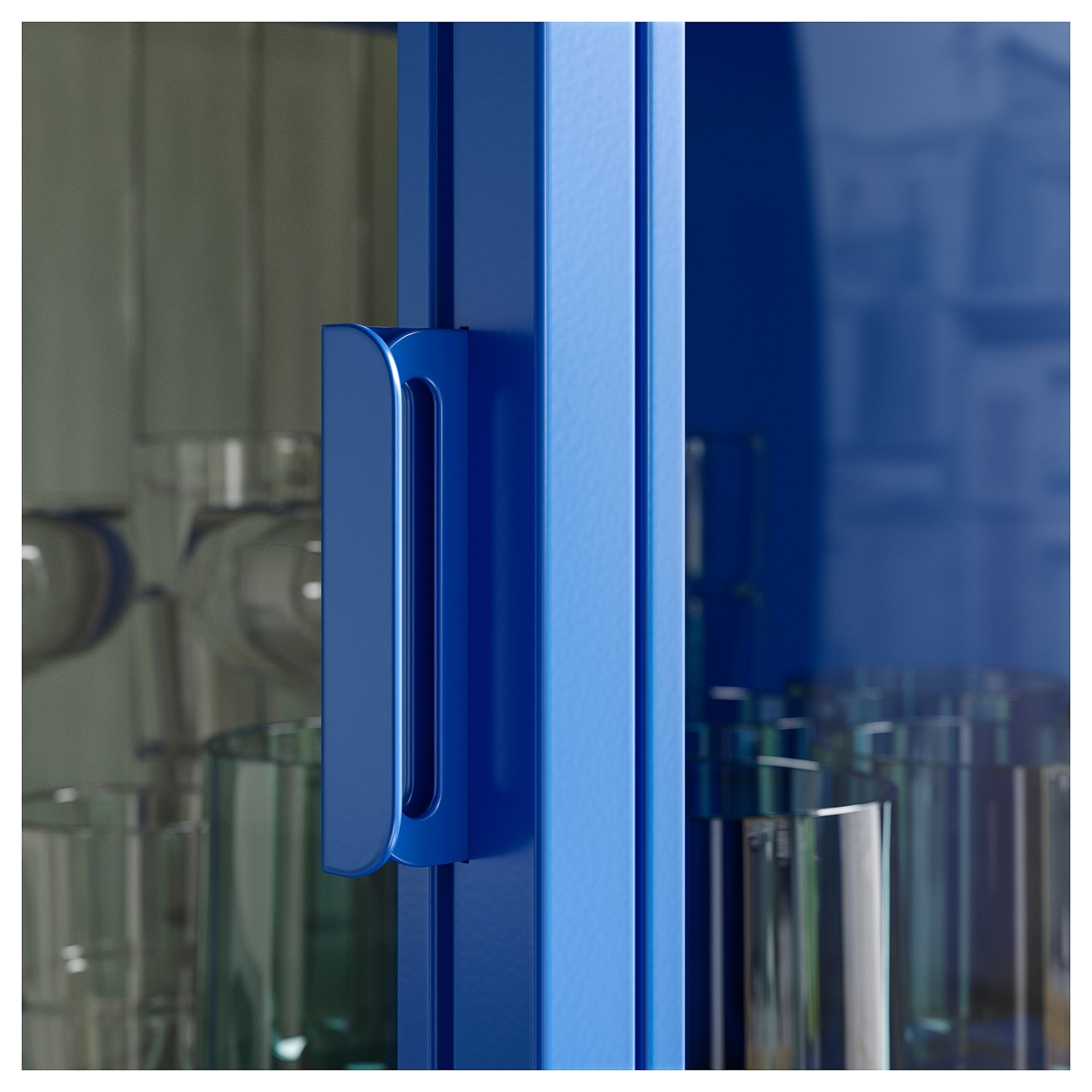 RUDSTA, glass-door cabinet, 42x37x155 cm, 906.014.17