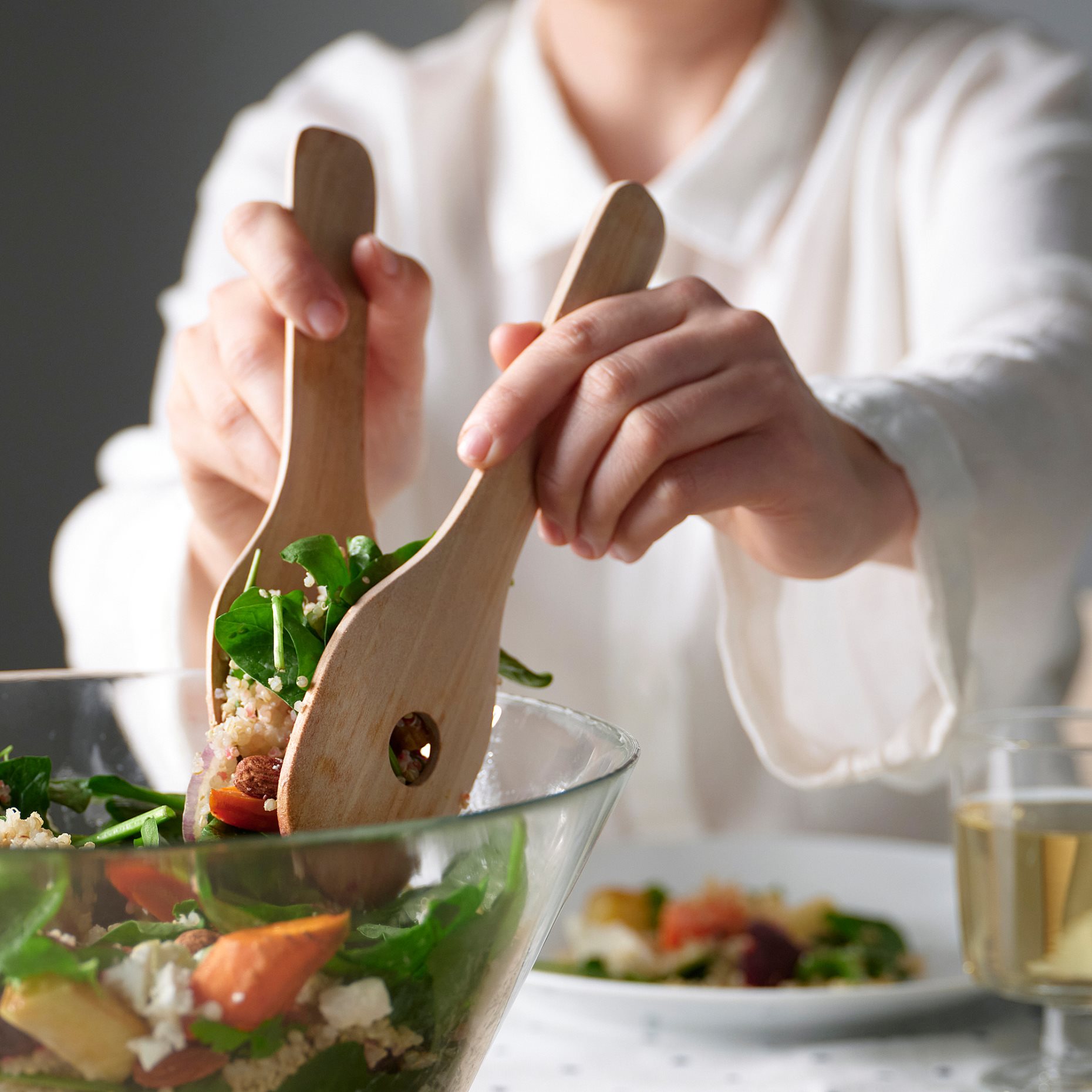 SKALLKNEKT, 2-piece salad servers set, 906.045.00