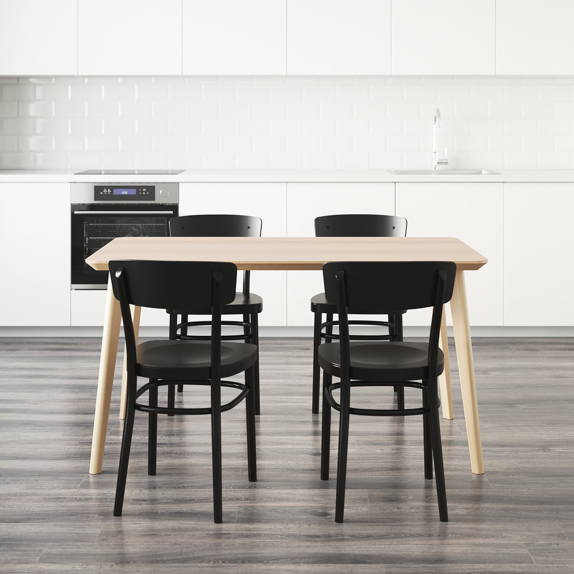 LISABO/IDOLF, table and 4 chairs, 991.614.85