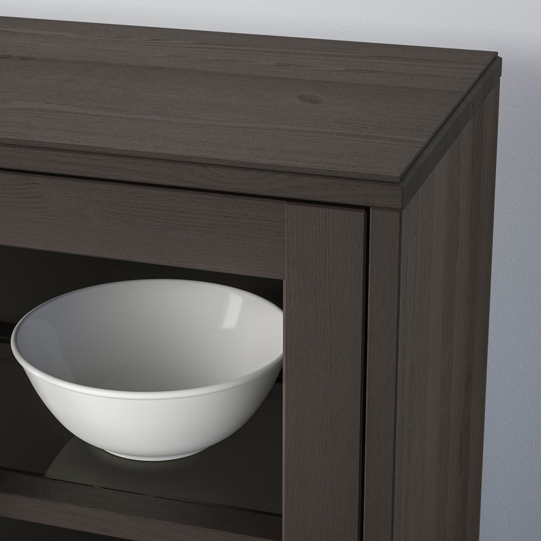 HAVSTA, glass-door cabinet with plinth, 992.751.04