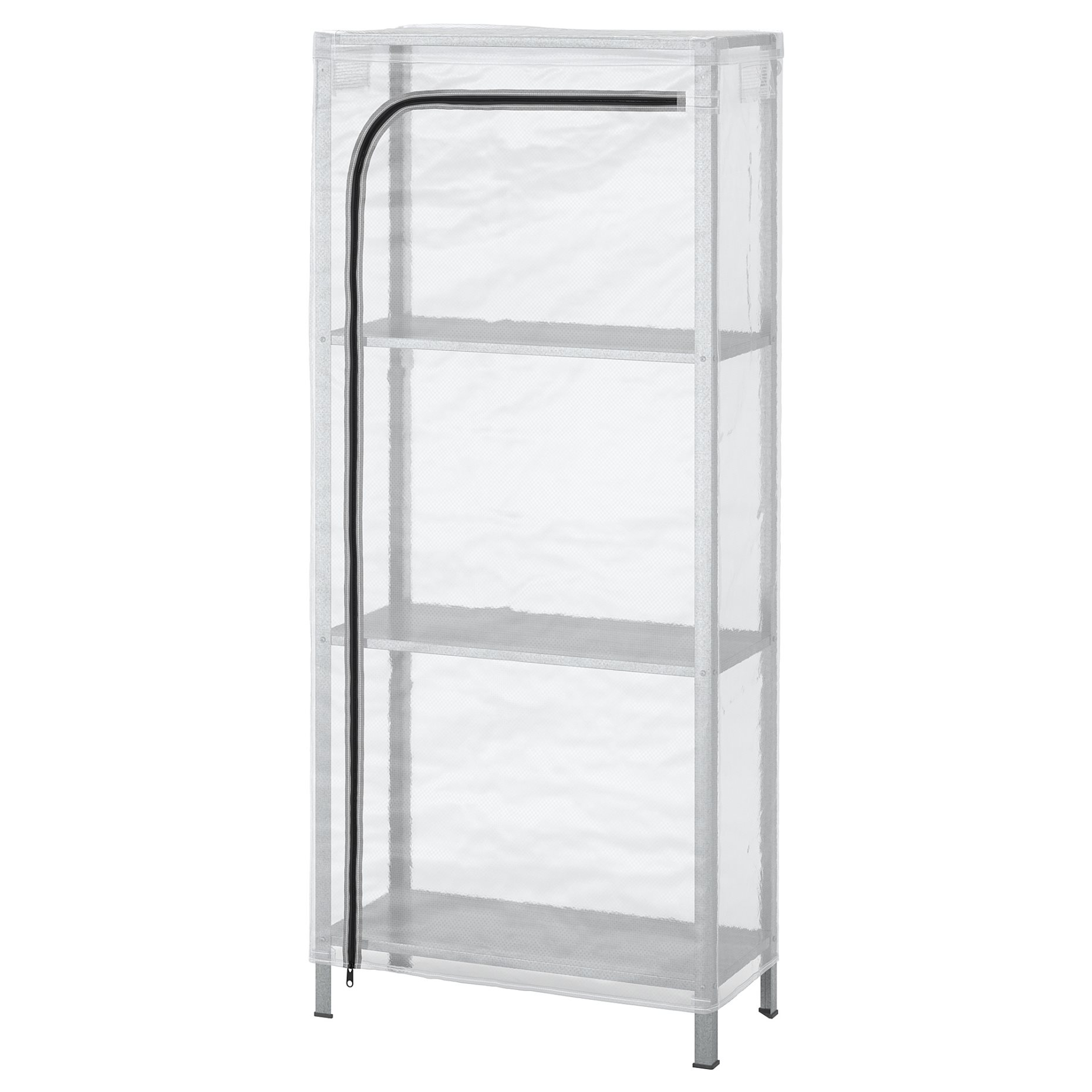 HYLLIS, shelving unit with cover, 60x27x140 cm, 992.917.45