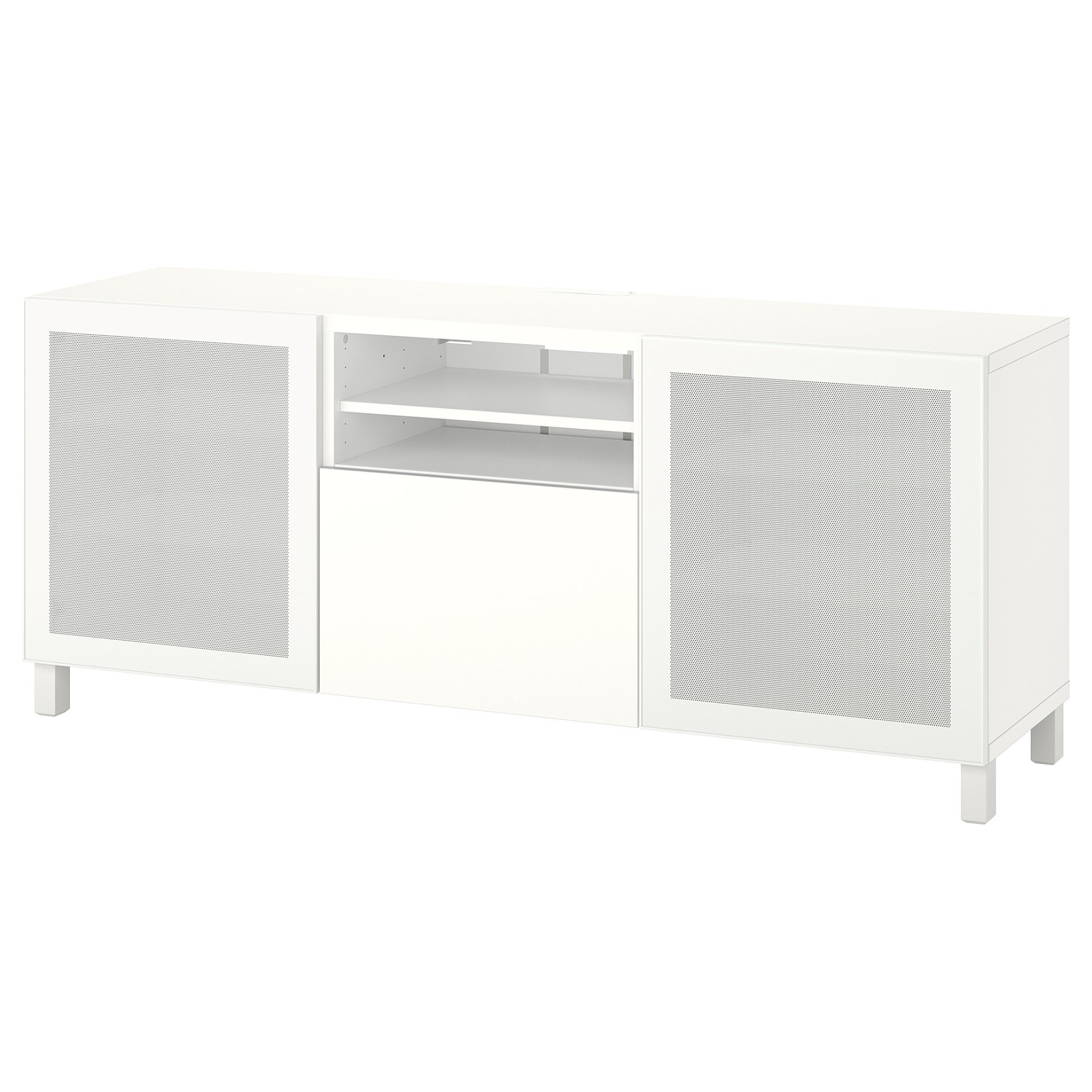 BESTÅ, TV bench with doors/drawer soft closing, 180x42x74 cm, 994.359.23