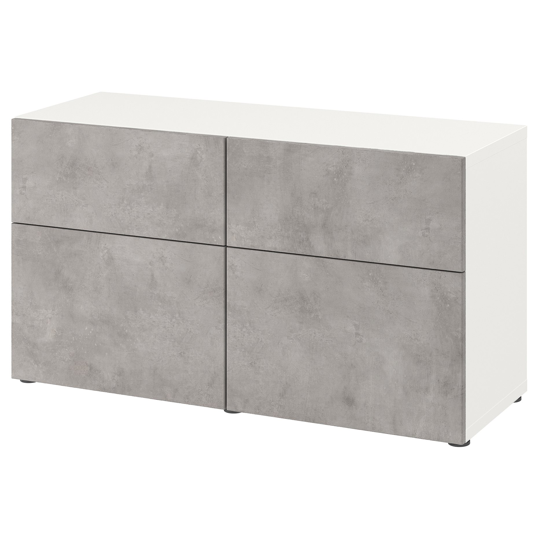 BESTÅ, storage combination with doors/drawers soft-closing, 120x42x65 cm, 994.404.39