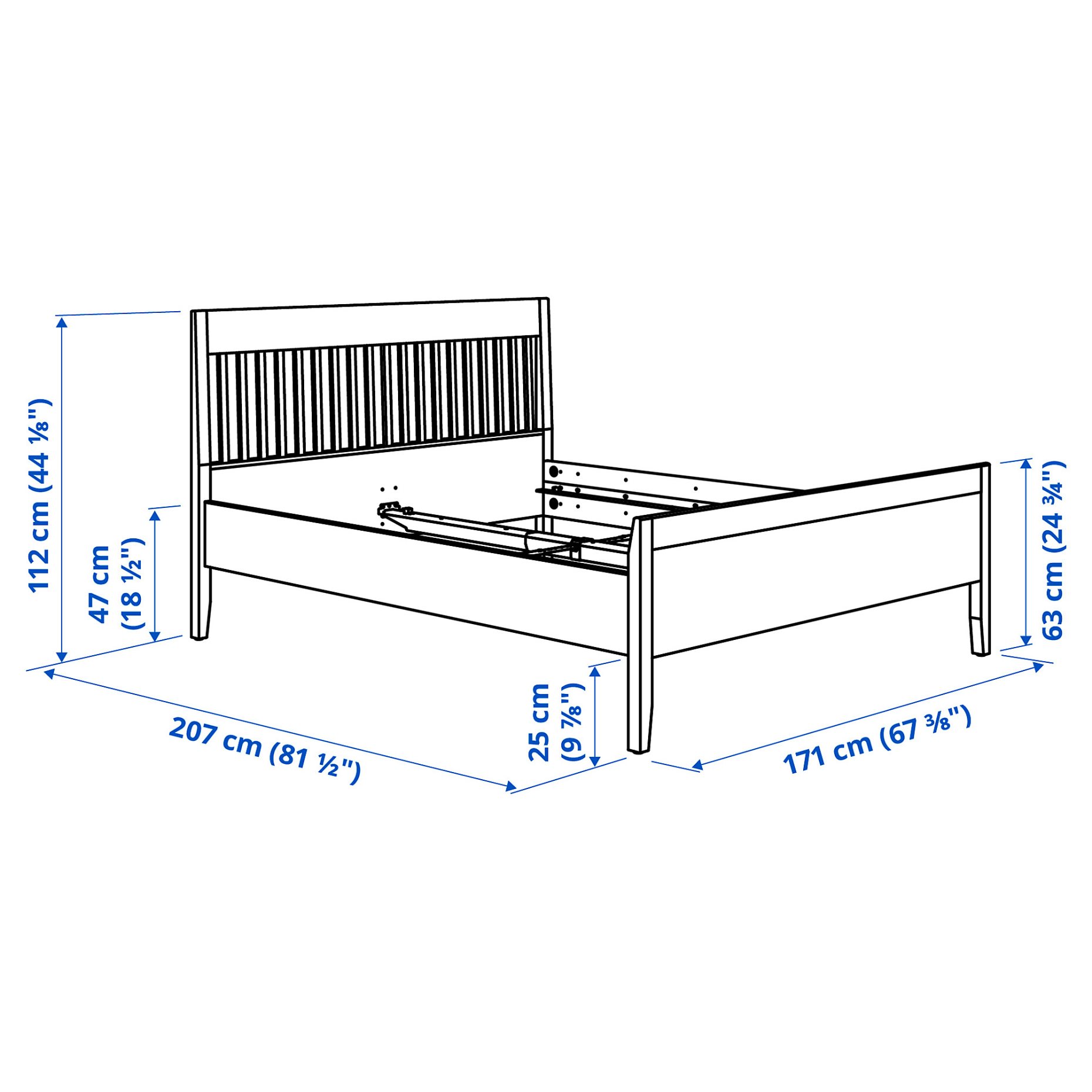 IDANÄS, bedroom furniture/set of 4, 160x200 cm, 994.834.00