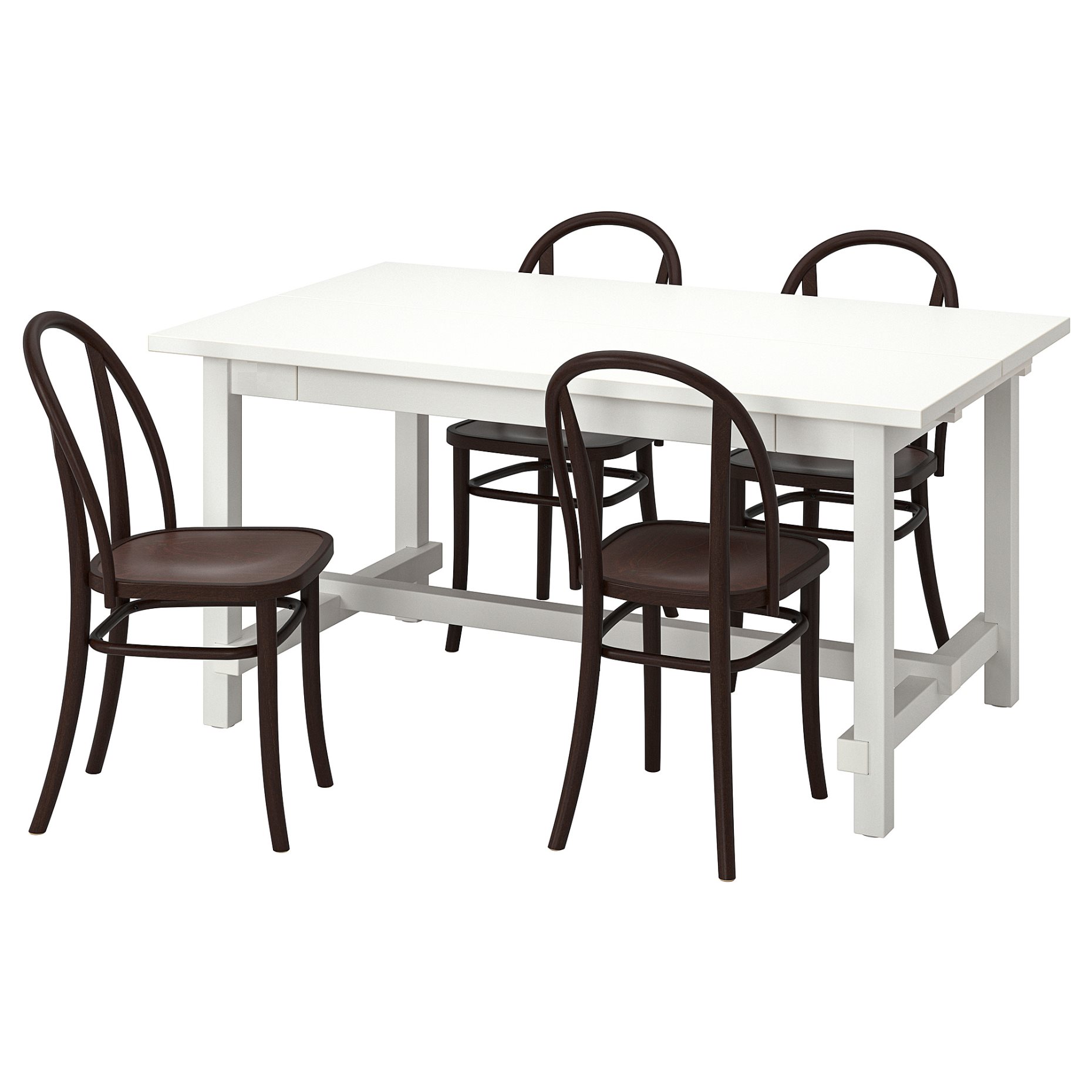 NORDVIKEN/SKOGS, table and 4 chairs, 152/223 cm, 995.282.10