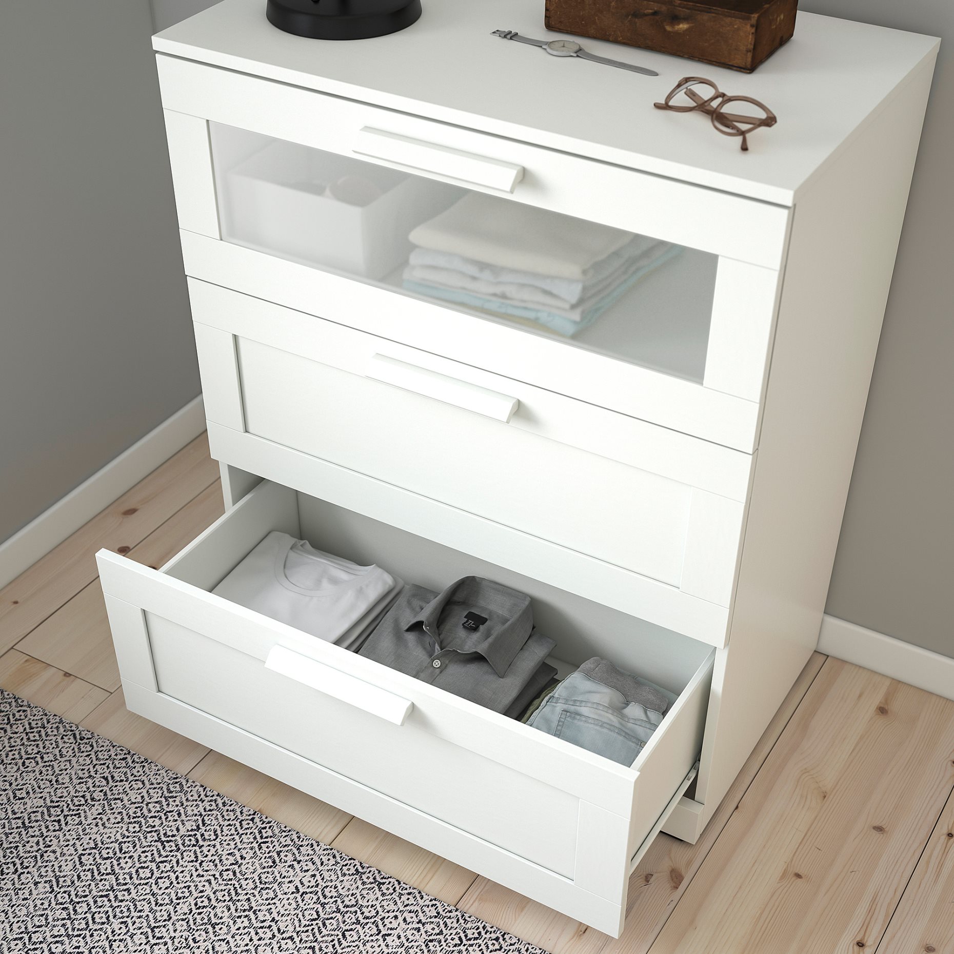BRIMNES, chest of 3 drawers, 003.920.41