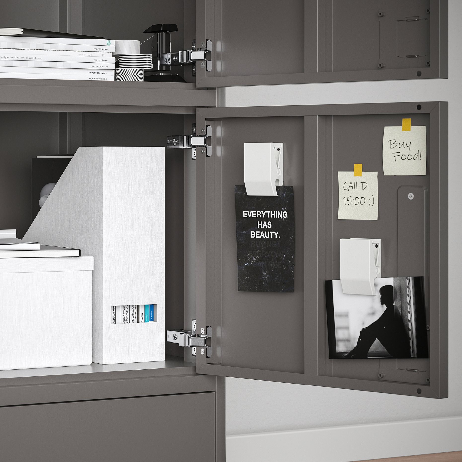 IDÅSEN, high cabinet with drawer and doors, 45x172 cm, 004.963.88