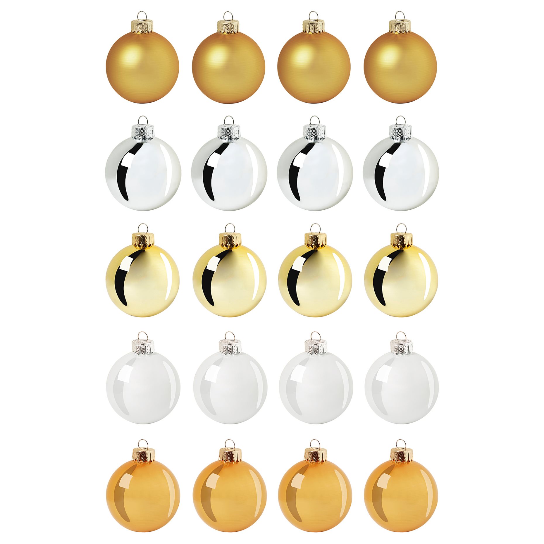 VINTERFINT, decoration bauble/glass/20 pack, 6 cm, 005.534.11