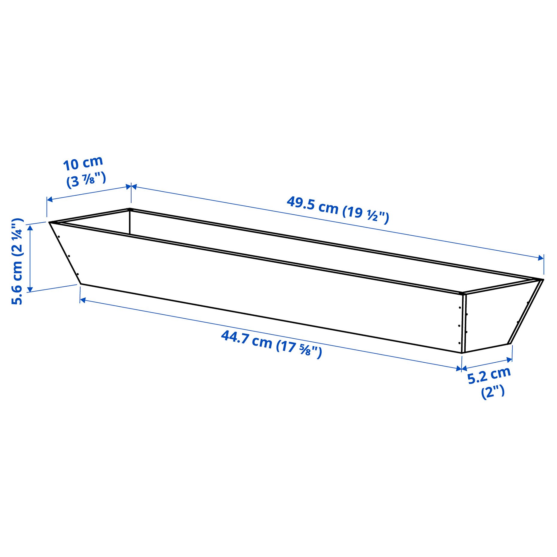 UPPDATERA, utensil tray, 10x50 cm, 006.180.97