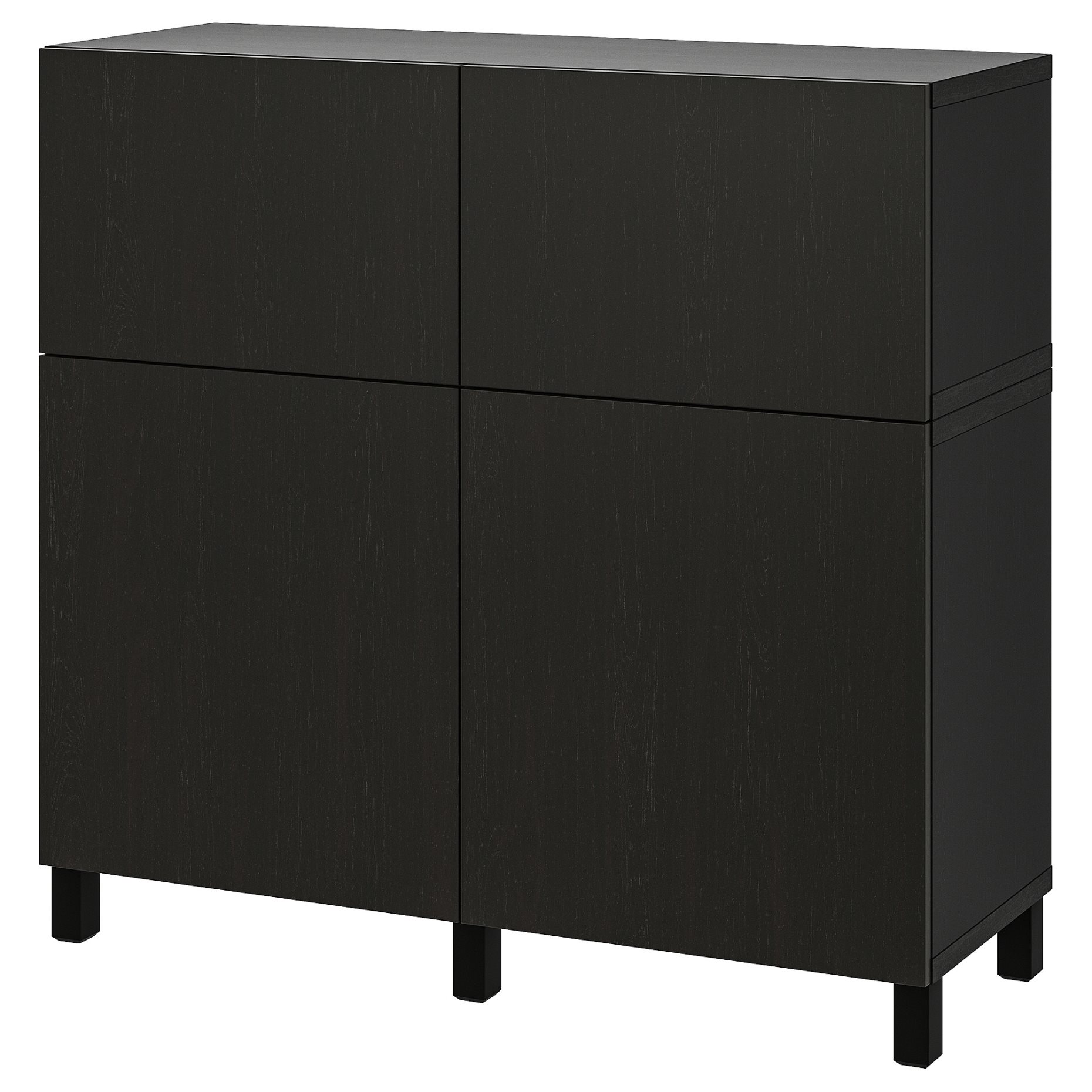 BESTÅ, storage combination with doors/drawers soft closing, 120x42x112 cm, 094.808.06