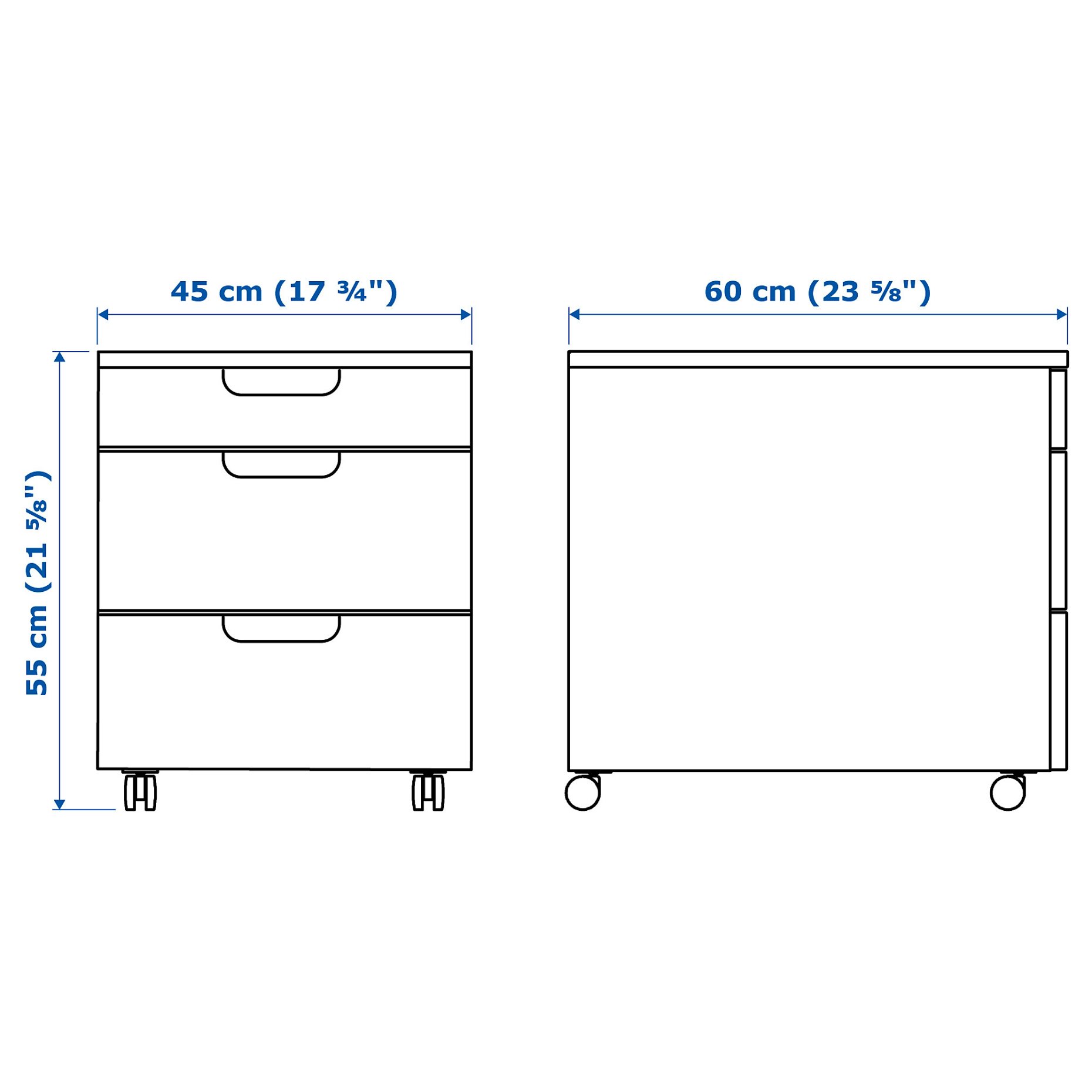 GALANT, drawer unit on castors, 103.651.55