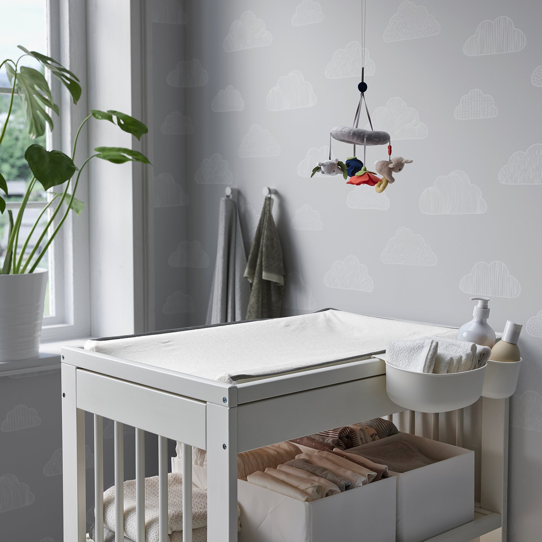 VÄDRA, cover for babycare mat, 48x74 cm, 104.892.12