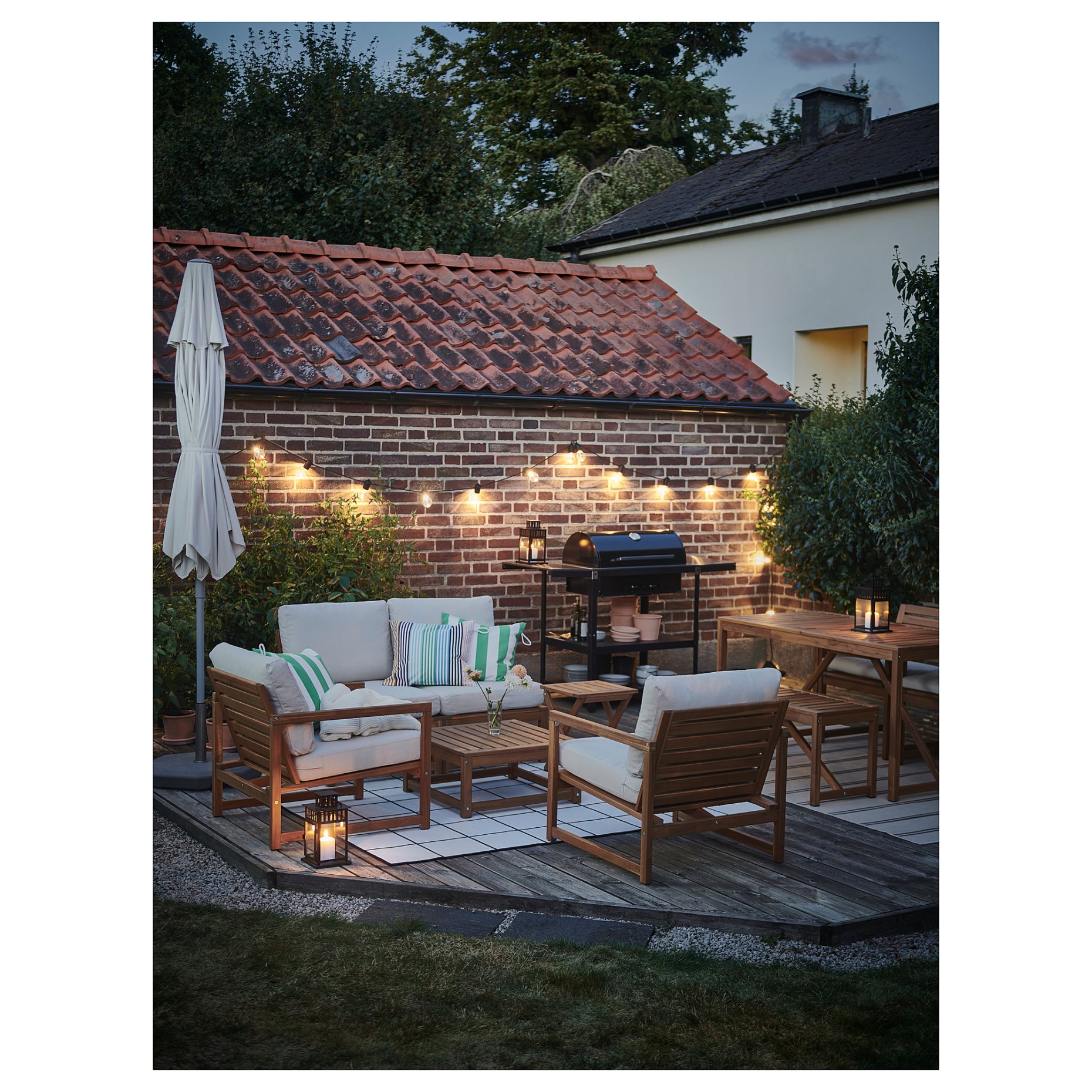 NÄMMARÖ, seat section for modular sofa, outdoor, 105.102.99