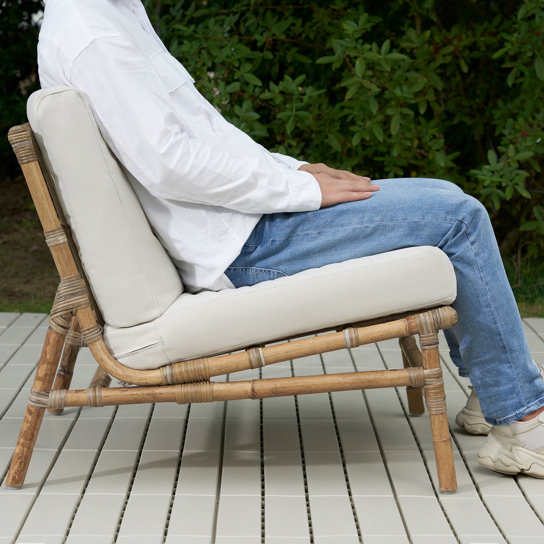 TVARO, seat section for modular sofa, outdoor, 105.154.85